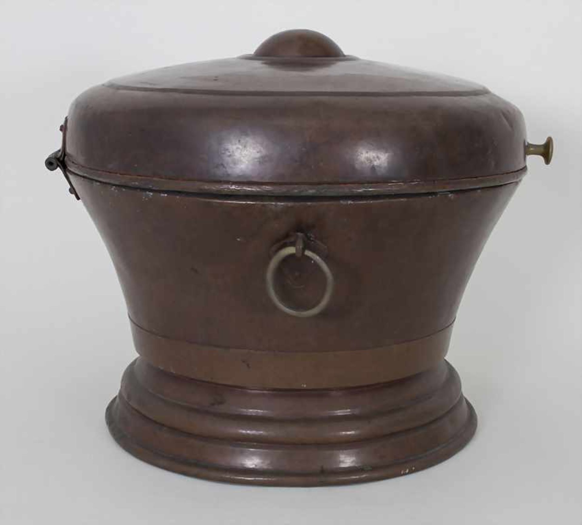 Großer Deckeltopf / A large copper pot, 18./19. Jh.