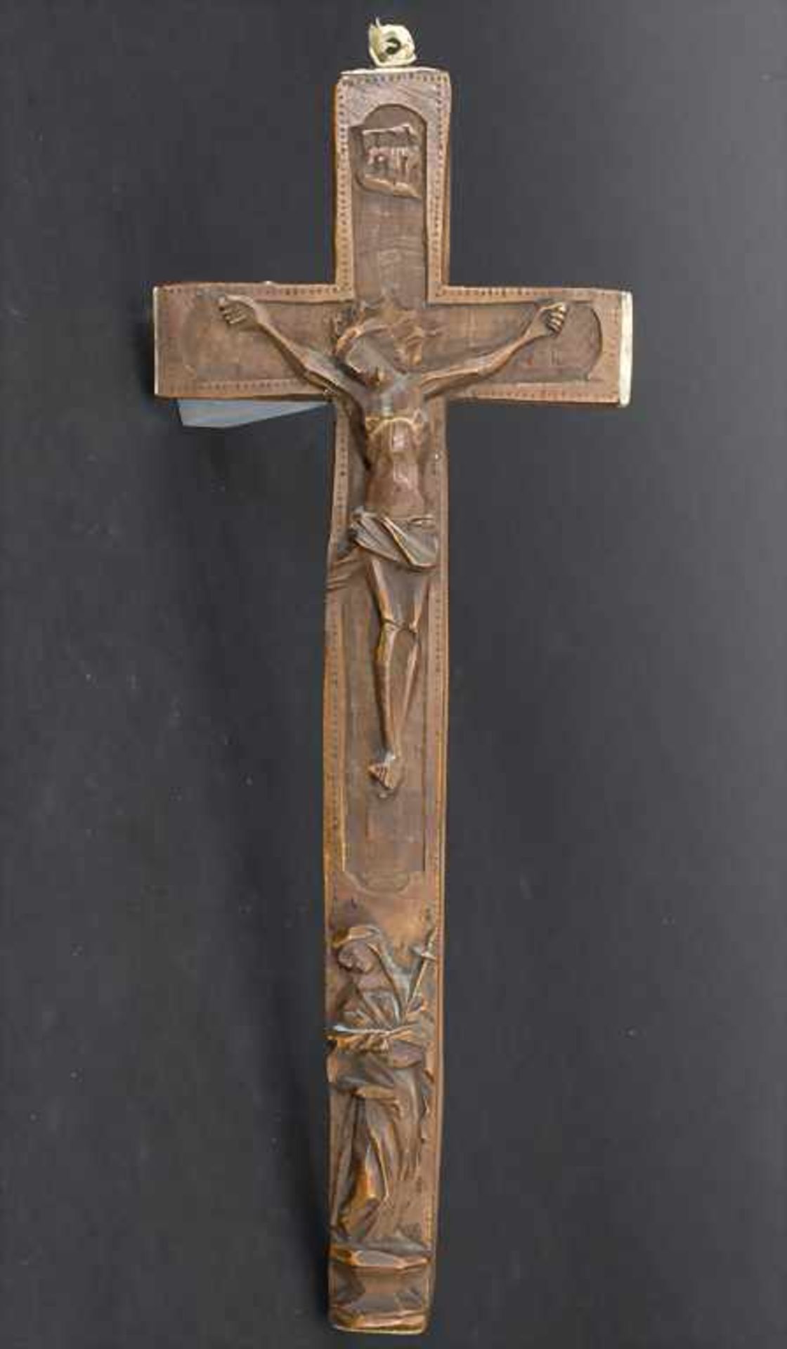 Kruzifix mit Reliquienfach / A crucifix with relic compartment, deutsch, 17./18. Jh.