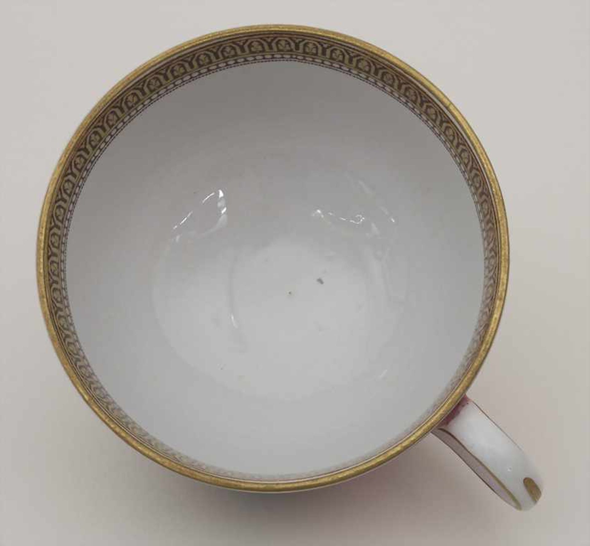 Tasse und Untertasse mit Landschaften / A cup and saucer with landscapes, F. & R. Pratt & Co., - Bild 7 aus 9