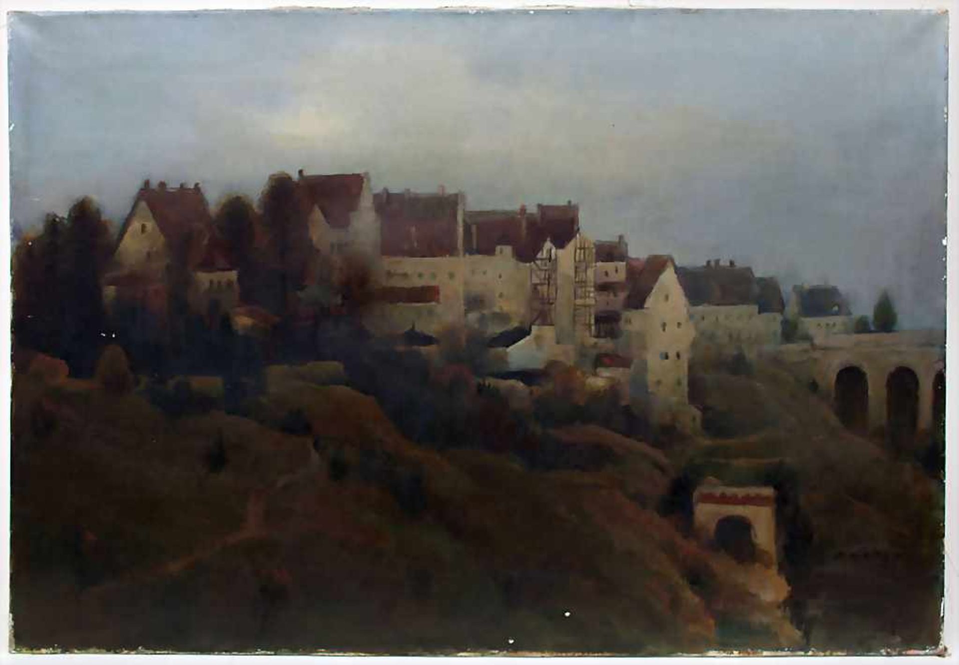 F.A. Wittig (tätig um 1945), 'Ansicht einer Mittelalterlichen Stadt' / 'A view of a medieval town' - Bild 2 aus 5