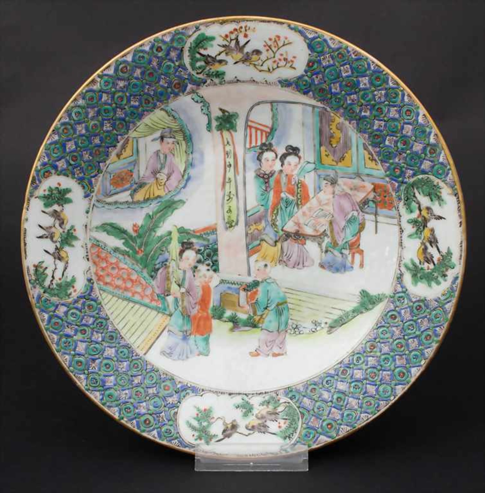 Teller / A plate, China, Qing-Dynastie, 18./19. Jh.