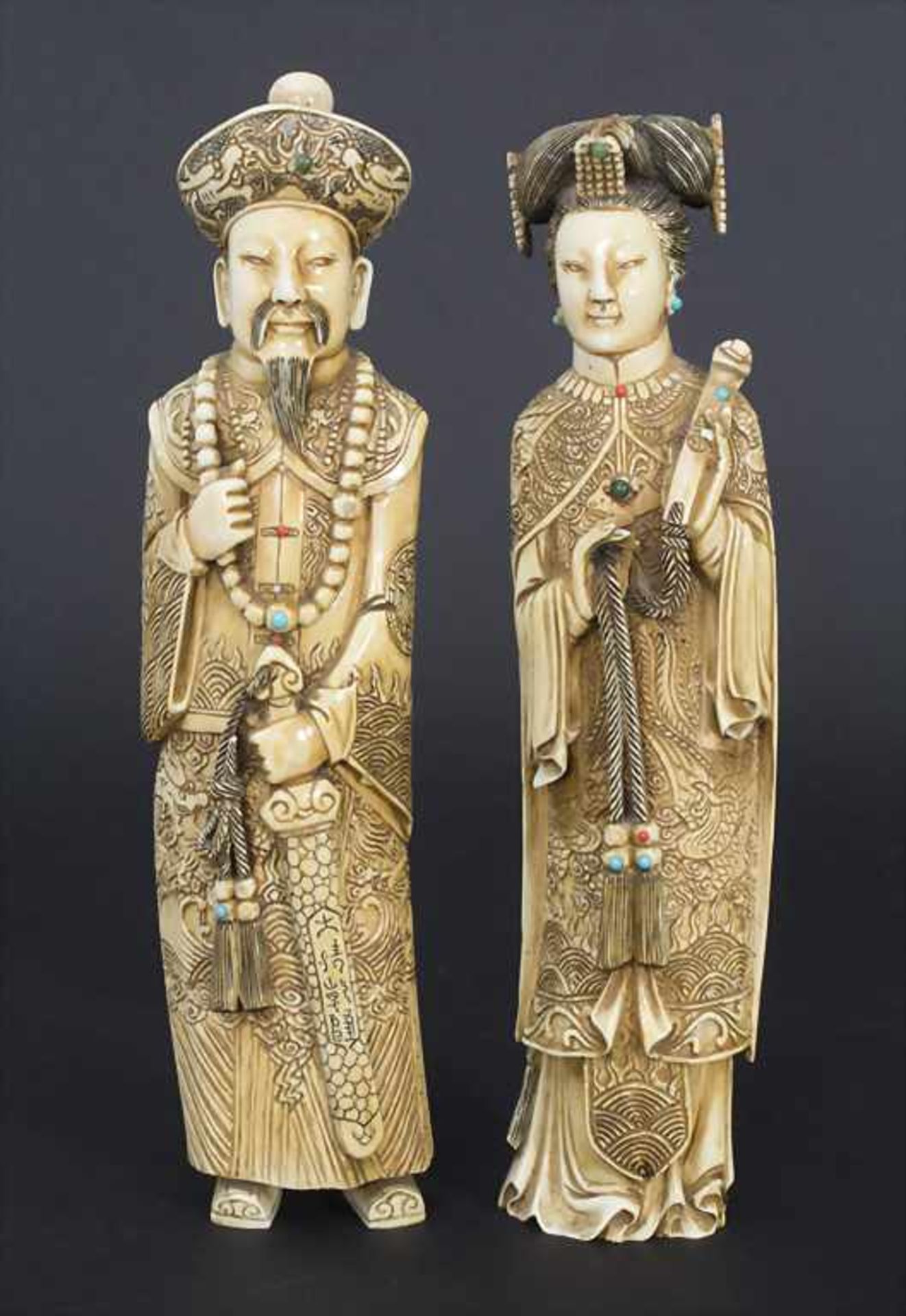 Kaiser-Paar, China, Qing-Dynastie, 19. Jh.