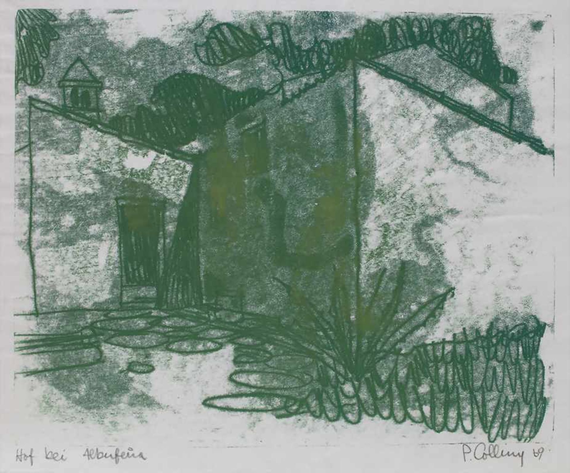 P. Colling (20. Jh.), 5 Monotypien / A set of 5 monotypes - Bild 7 aus 9