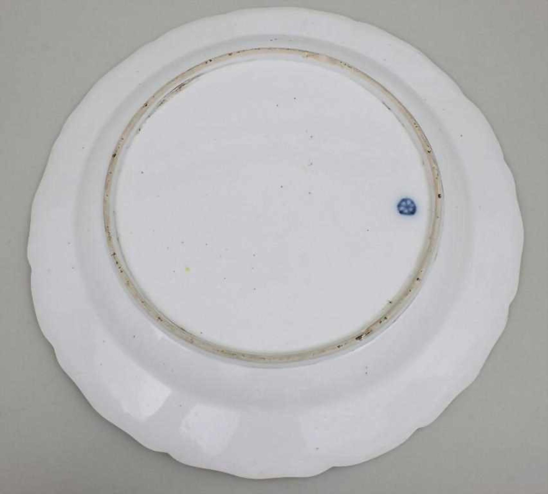 6 Teller mit Blumendekor / A Set Of 6 Dinner Plates With Flowers, Churfürstl. Mainzische Manufaktur, - Bild 4 aus 4