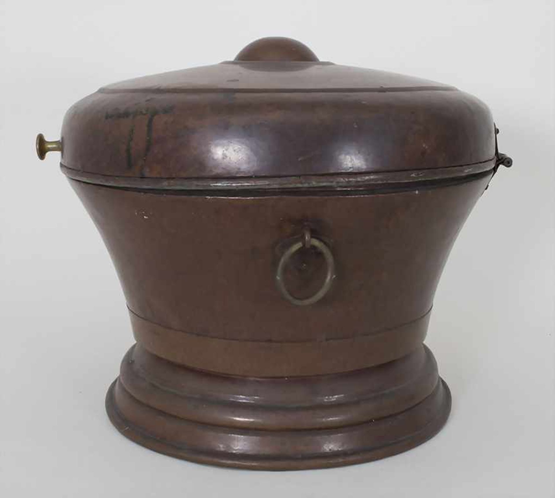 Großer Deckeltopf / A large copper pot, 18./19. Jh. - Bild 3 aus 6