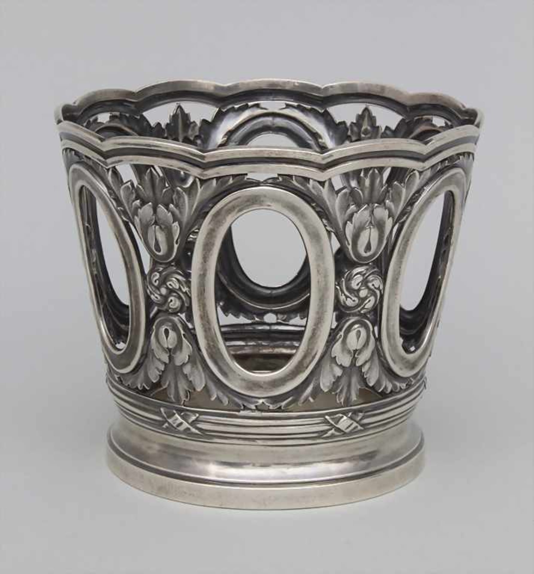 Blumenübertopf / A silver cachepot, Risler & Carre, Paris, um 1910