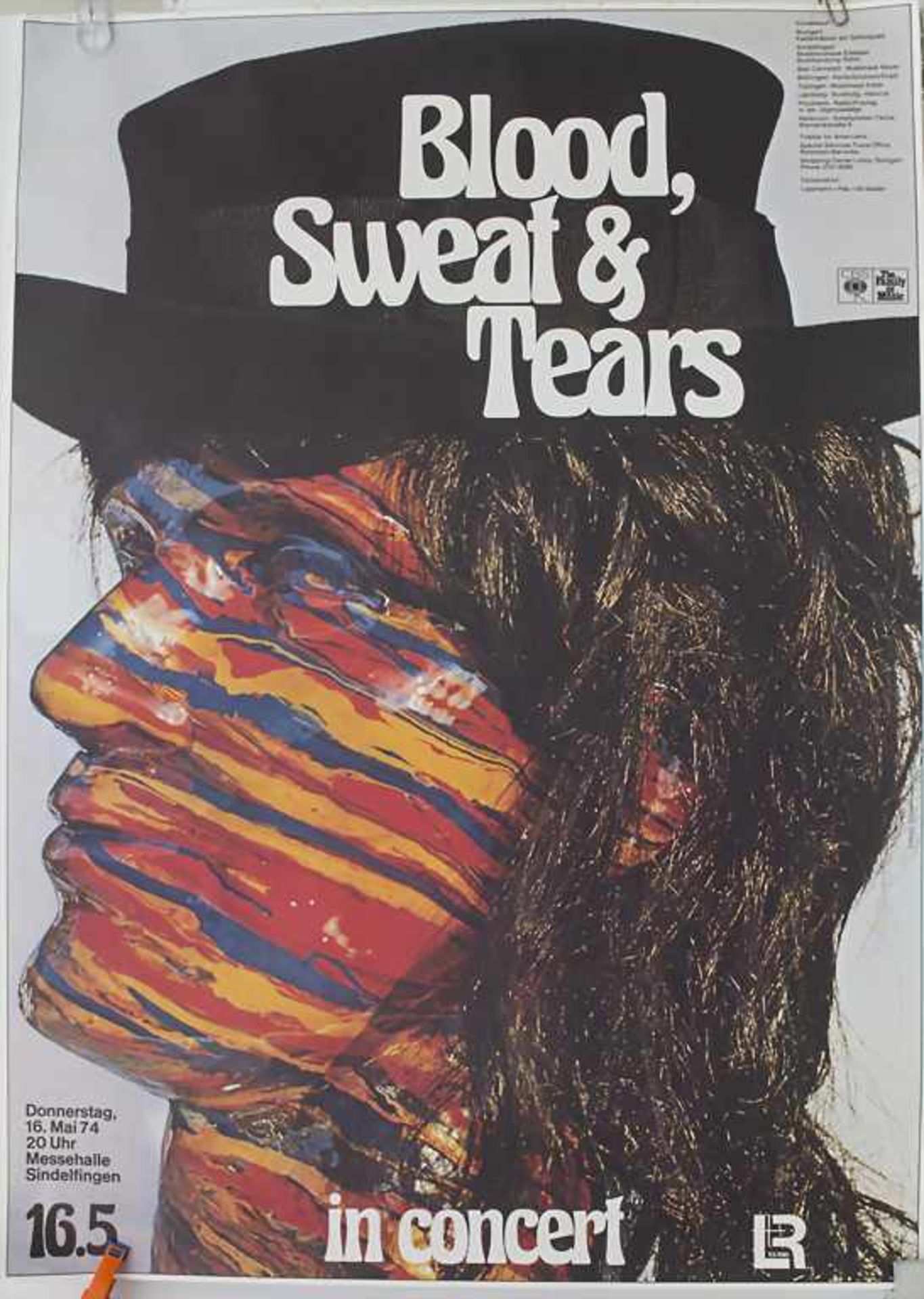 Günther Kieser (*1930), Konzertplakat 'Blood sweat and tears' / A concert poster 'Blood sweat and - Image 2 of 3