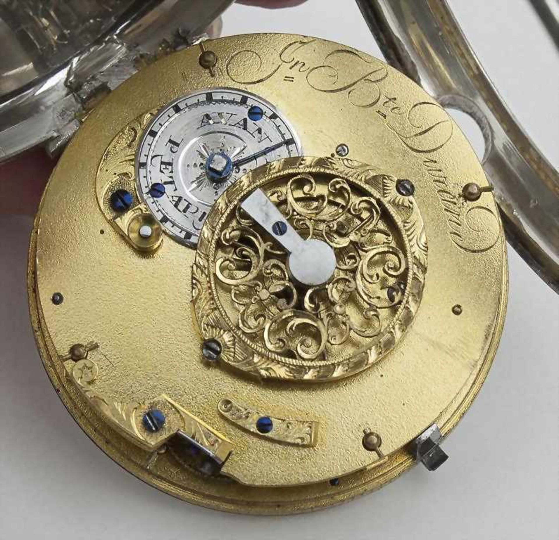 Offene Herrentaschenuhr, Durand, Paris, um 1810 - Image 2 of 4