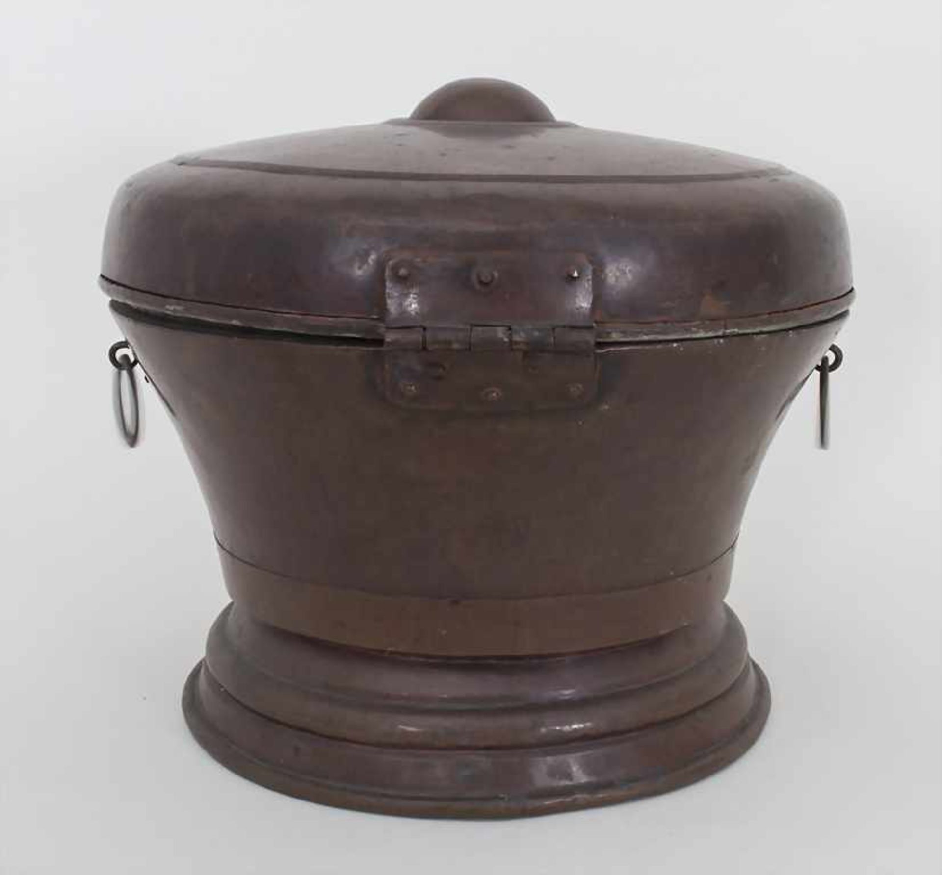 Großer Deckeltopf / A large copper pot, 18./19. Jh. - Bild 4 aus 6