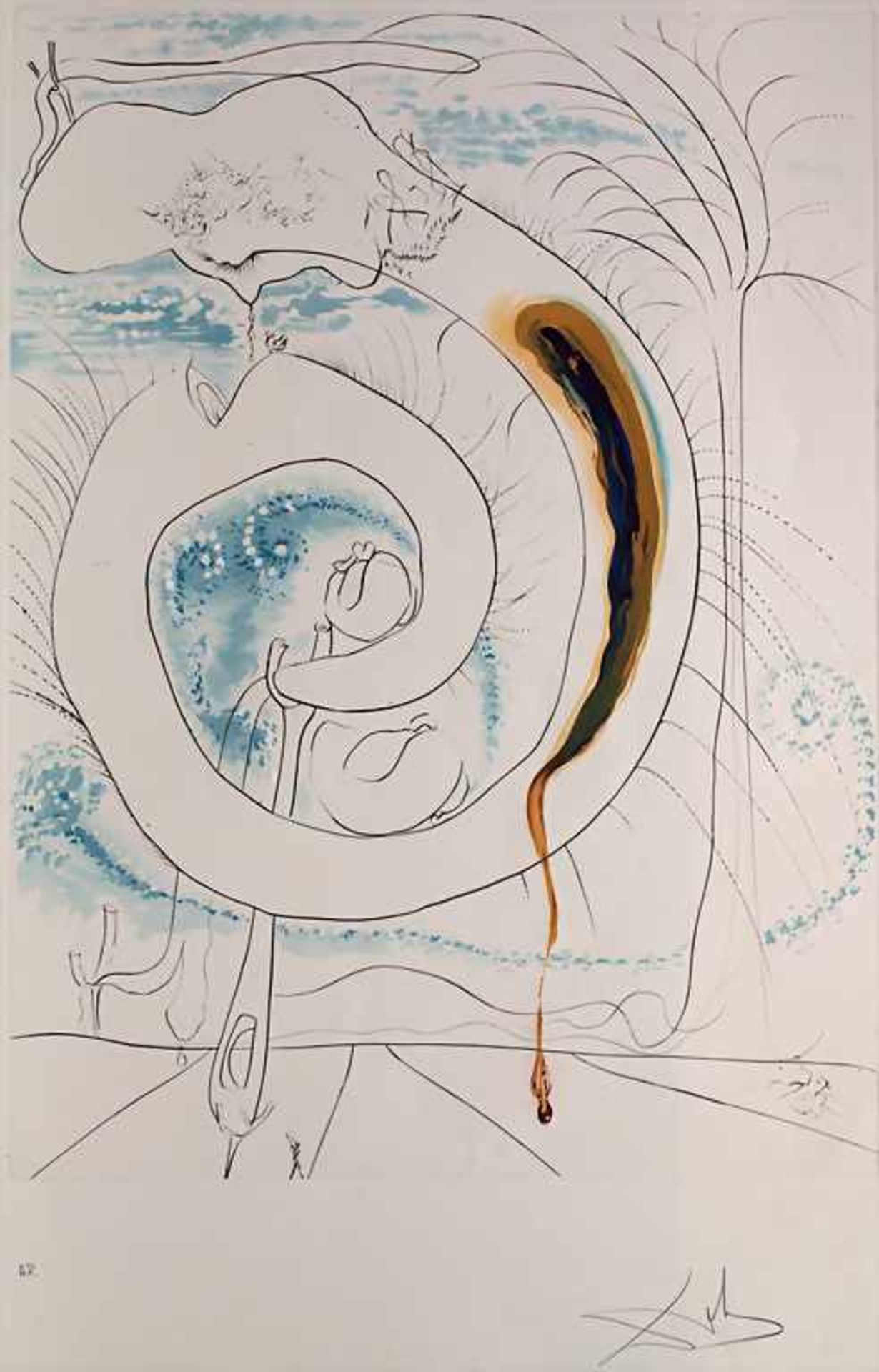 Salvador Dali (1904-1989), 'Le cercle visceral du Cosmos'