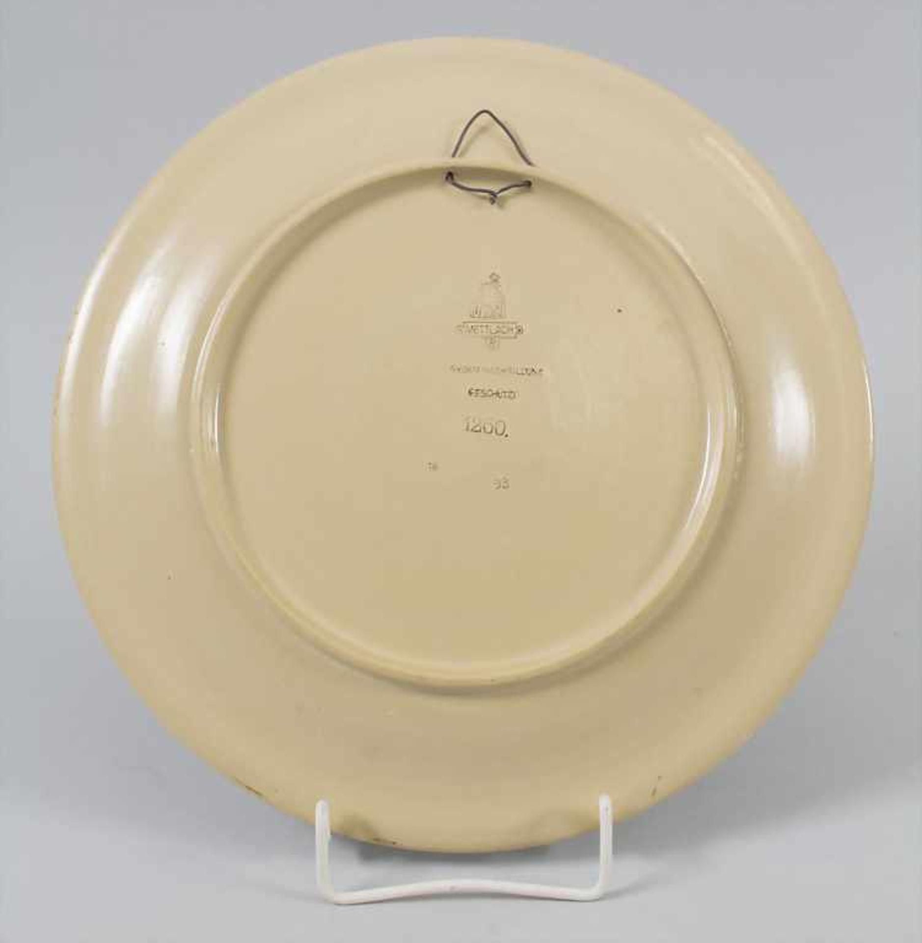 Zierteller, Villeroy & Boch, Mettlach, um 1900 - Bild 3 aus 4