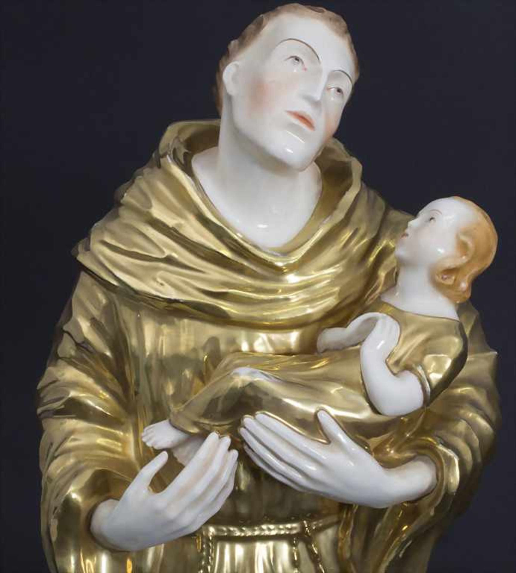 Große Figur des Heiligen Antonius / A large figure of Saint Antonius, Otto Gothe, Karlsruher - Bild 3 aus 5