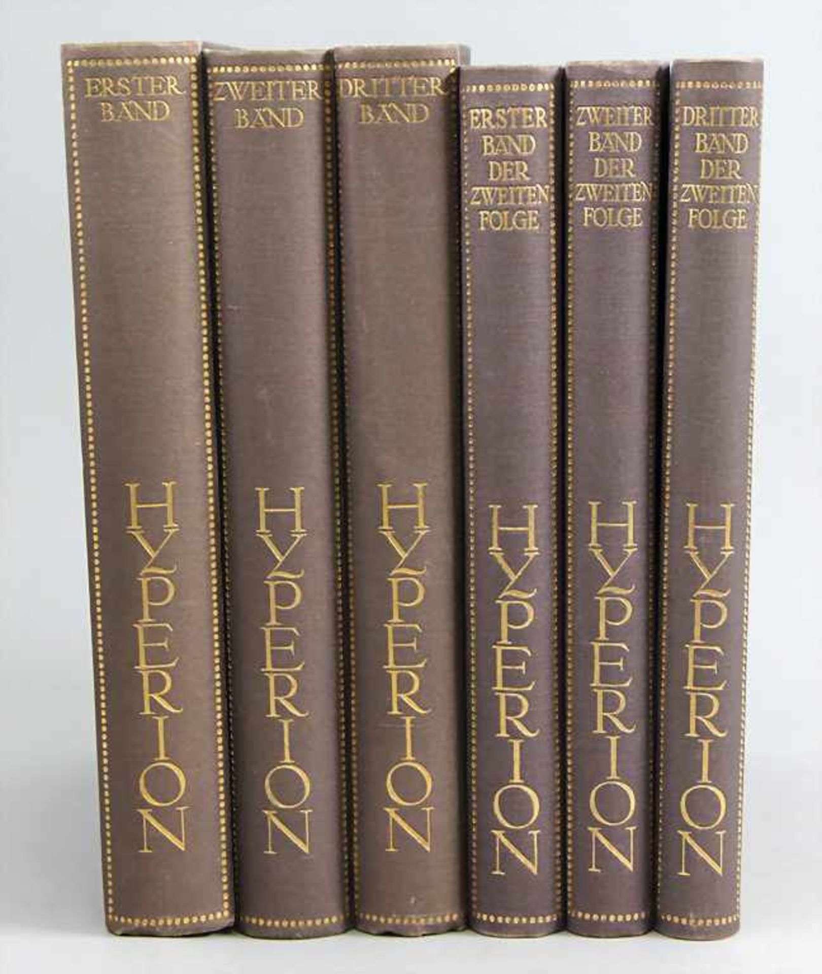Franz Blei / Carl Sternheim (Hg.): 'Hyperion', 6 Bände, München, 1908