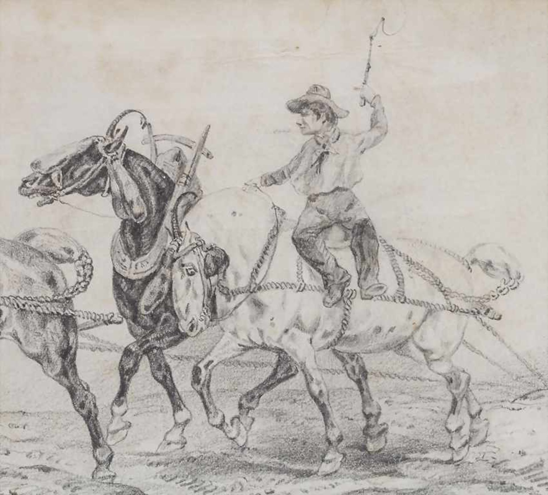 Victor Jean Vincent Adam (1801-1866), 'Zähmung der Pferde' / 'Taming of horses' - Bild 4 aus 5