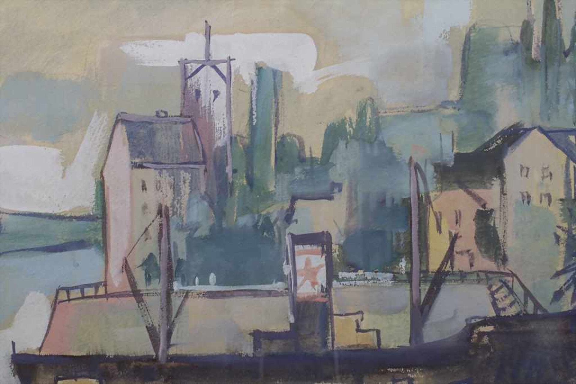 Max Gubler (1898-1973), 'Hafen' / 'Harbour' - Bild 4 aus 5