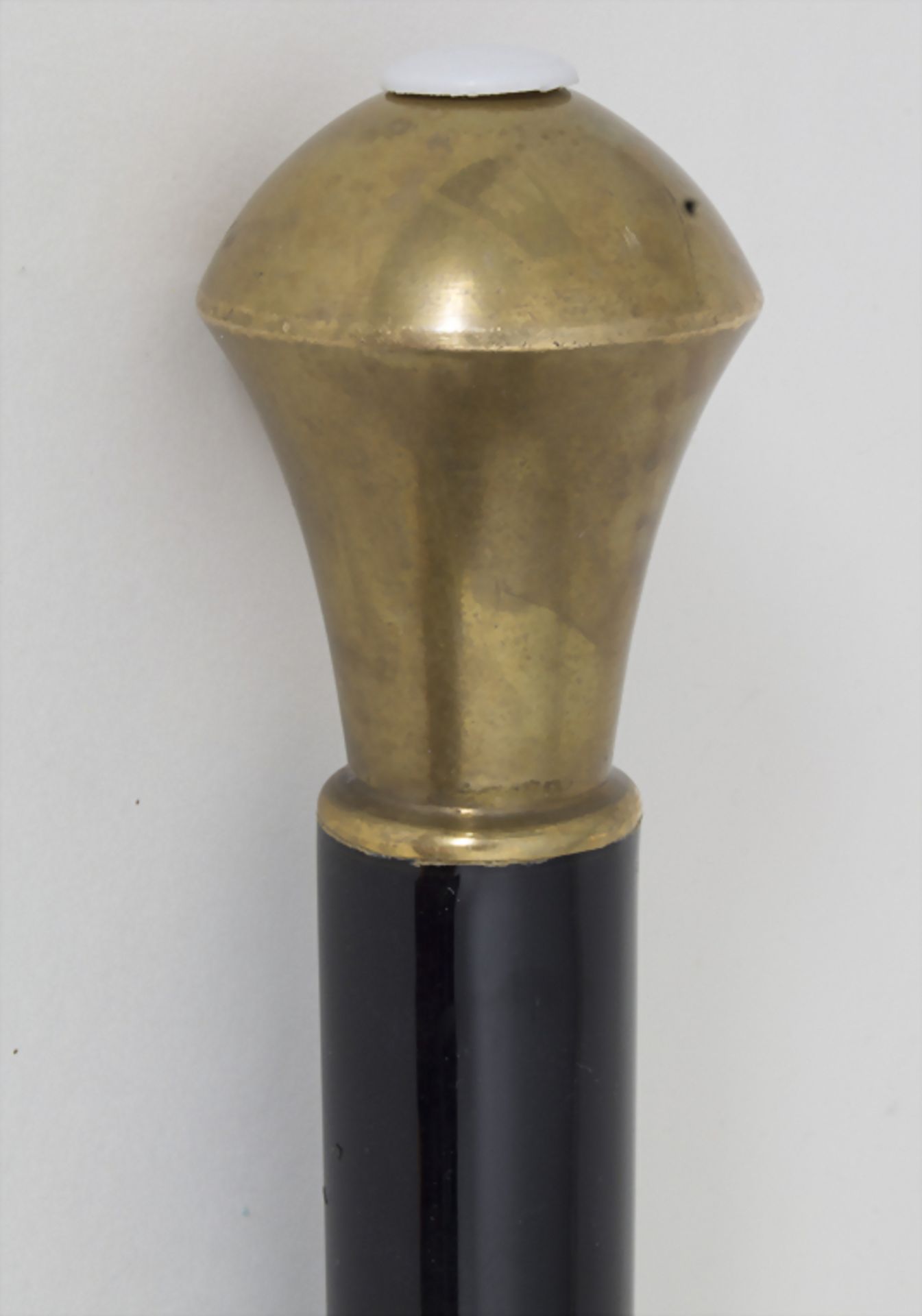 Gehstock mit Messingknauf / A cane with brass knob, um 1900