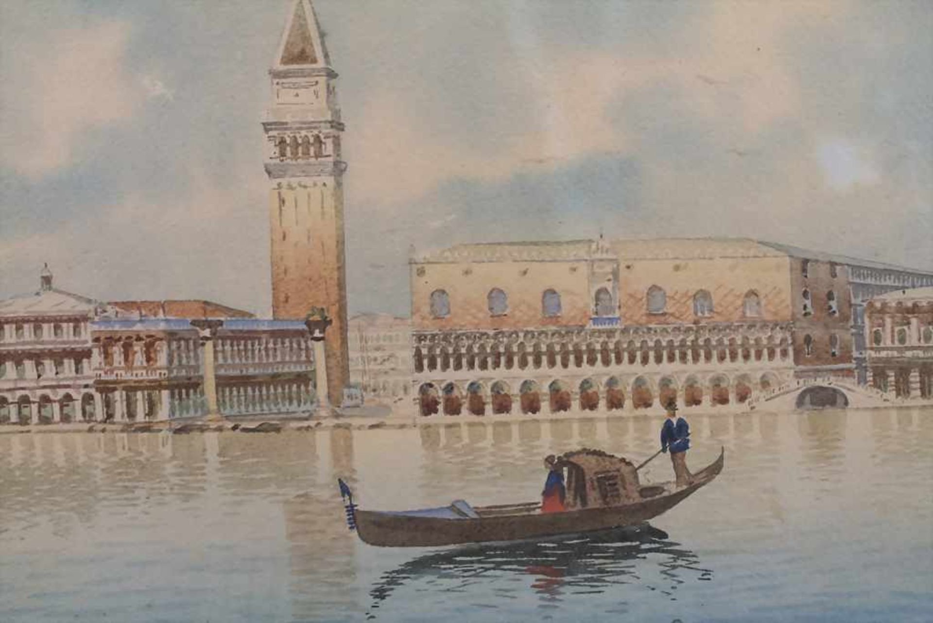 Künstler des 19./20. Jh., 'Dogenpalast in Venedig' / 'The Doge's Palace of Venice' - Bild 4 aus 5