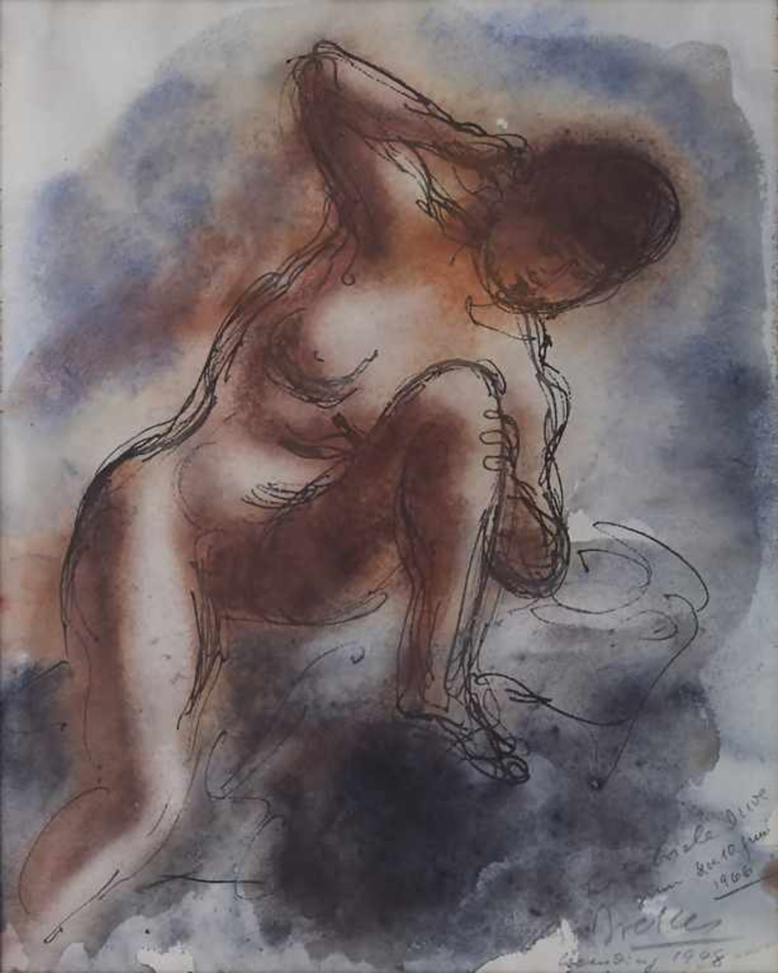 Arno Breker (1900-1991), Weiblicher Akt 'Nach dem Bade' / A female nude 'After the bath'