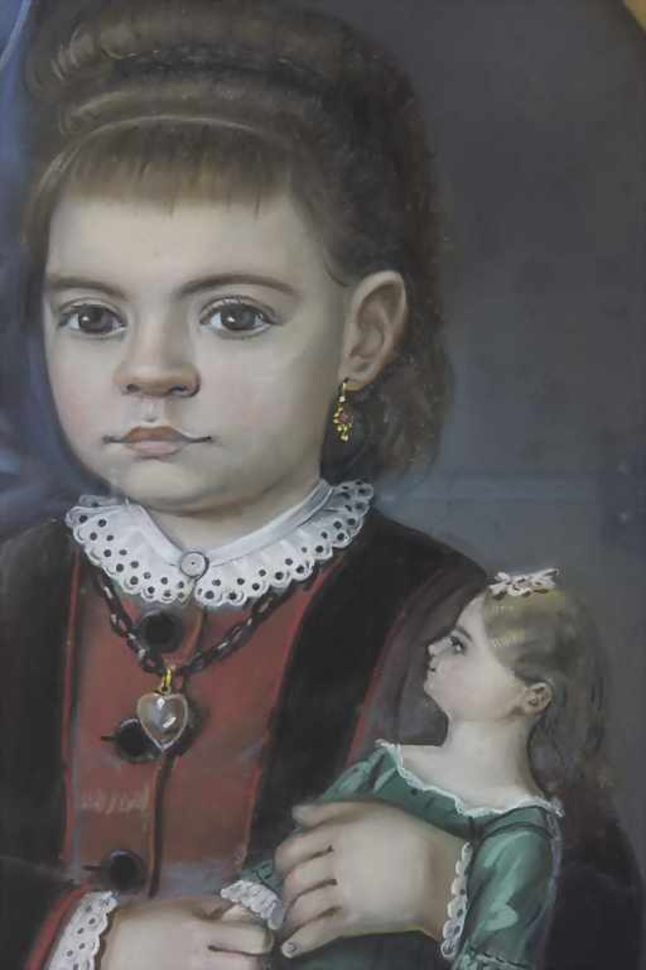 Louis Fritz (tätig um 1879), 'Mädchen mit Puppe' / 'A girl with a doll' - Bild 5 aus 5