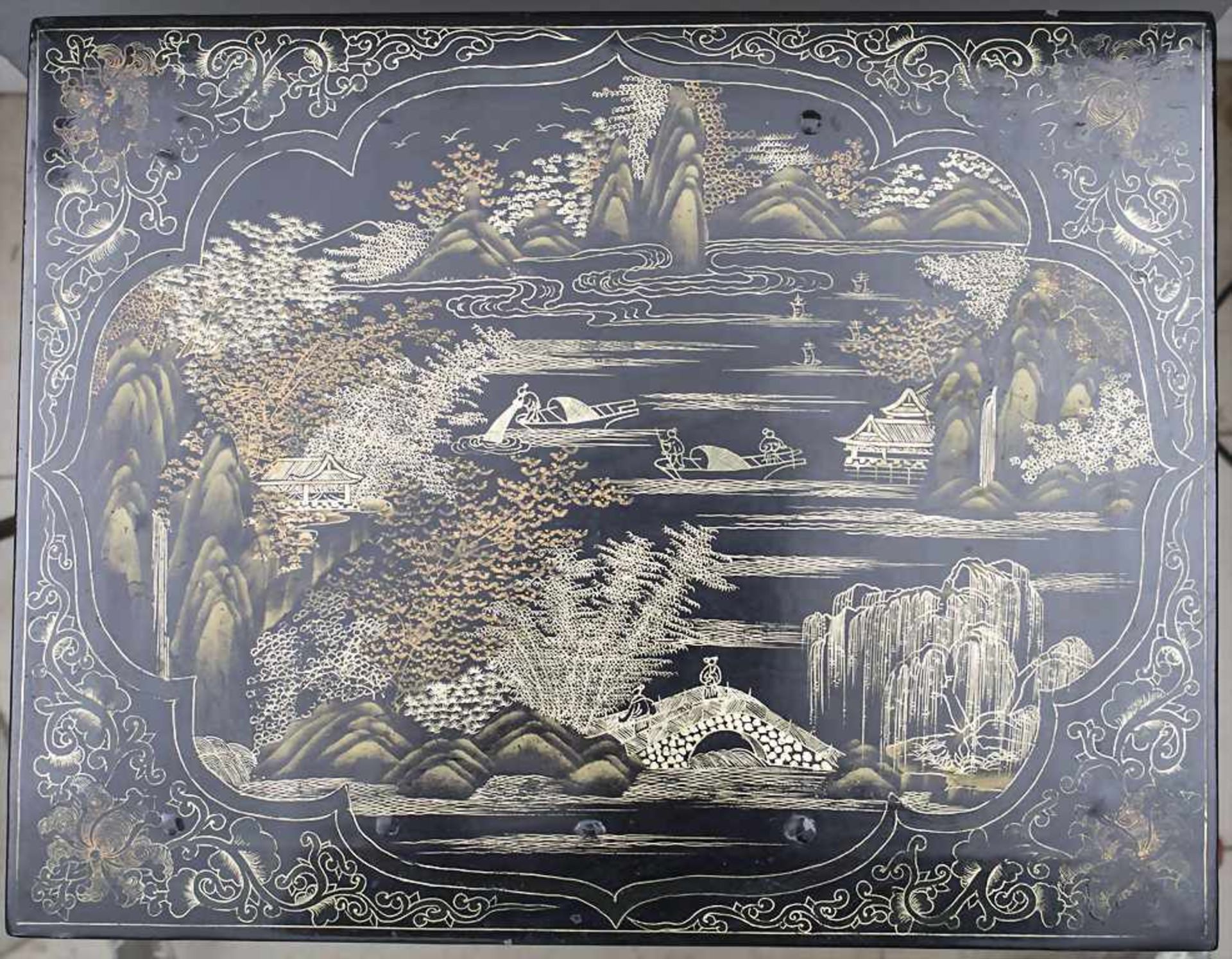 Lacktisch / A lacquer table, China, 20. Jh. - Image 6 of 8