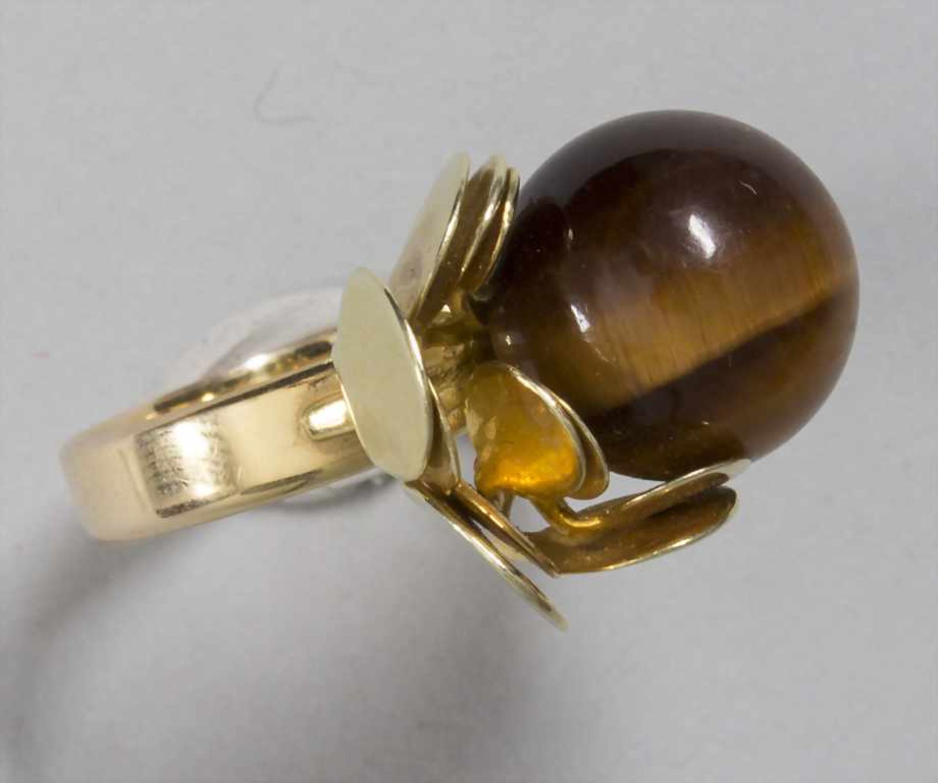 Damenring mit Tigerauge / A ladies ring with tiger eye - Bild 2 aus 3