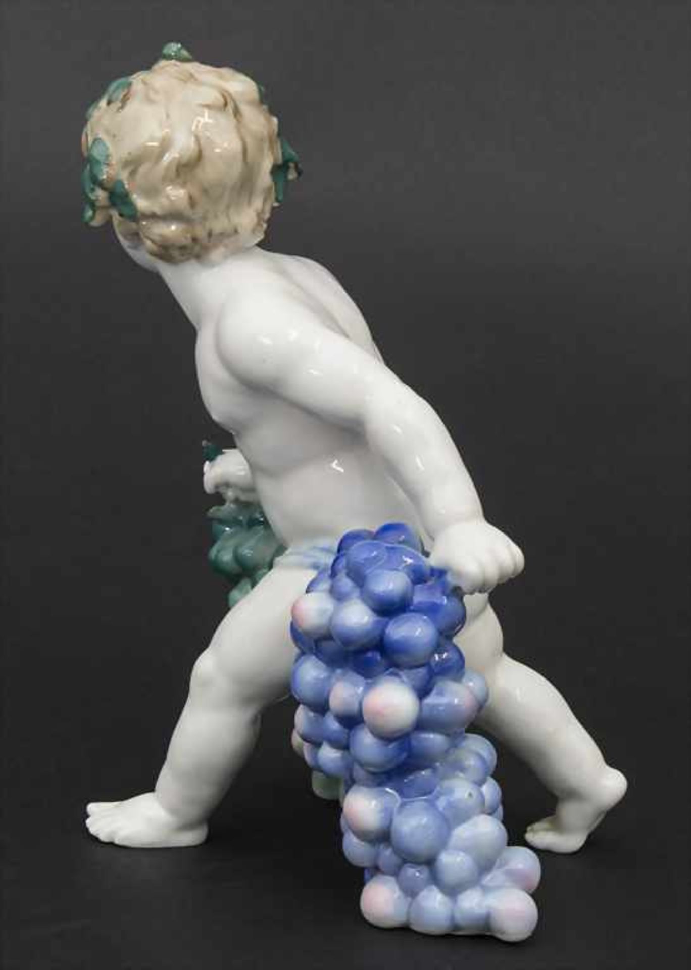 Putto mit Weintrauben / A cherub with grapes, Karl Ens, Volkstedt, vor 1940 - Bild 3 aus 5