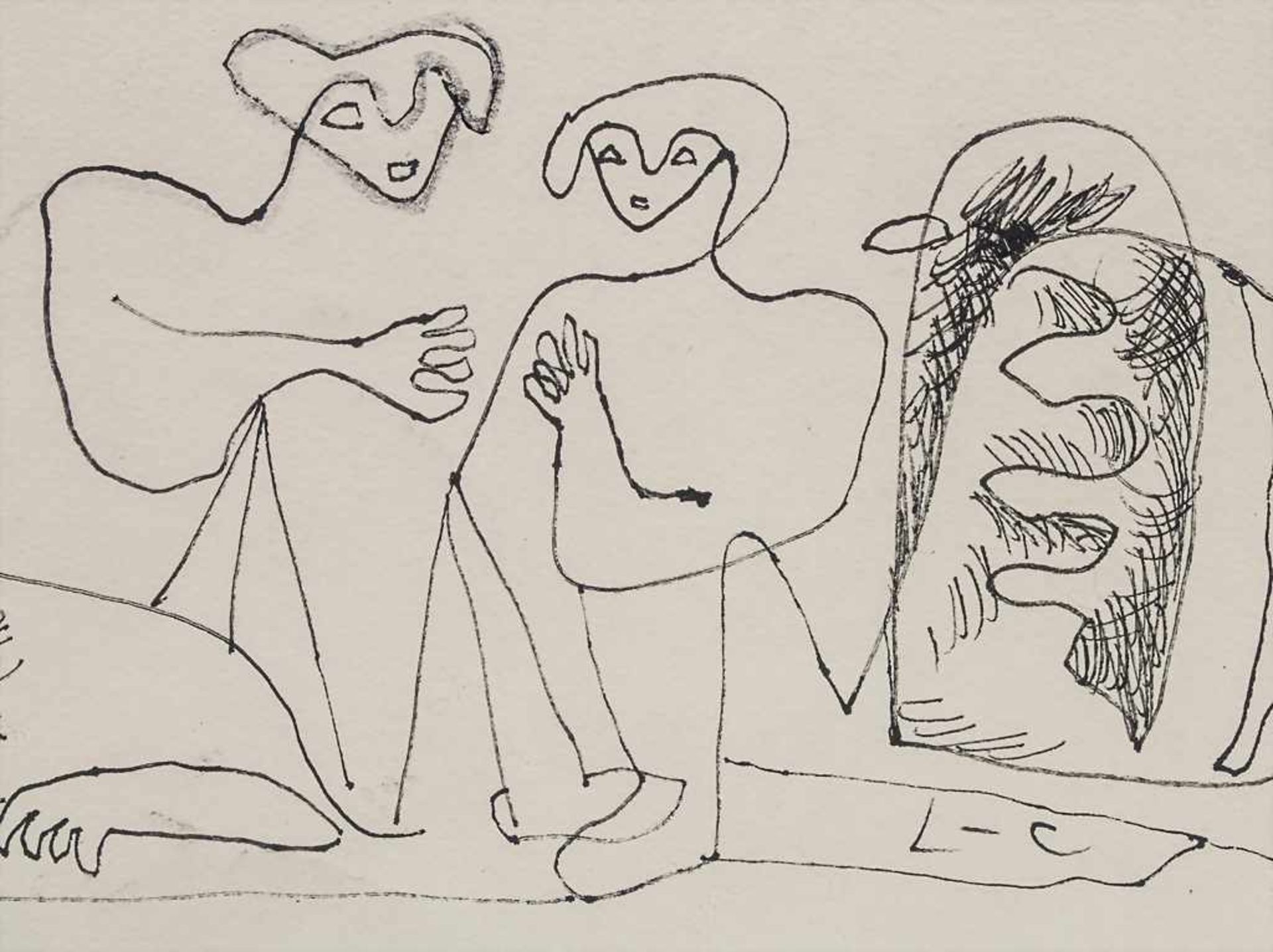 Le Corbusier (1887-1965) (Zuschreibung / Attributed), 'Figurengruppe' / 'A figural group'