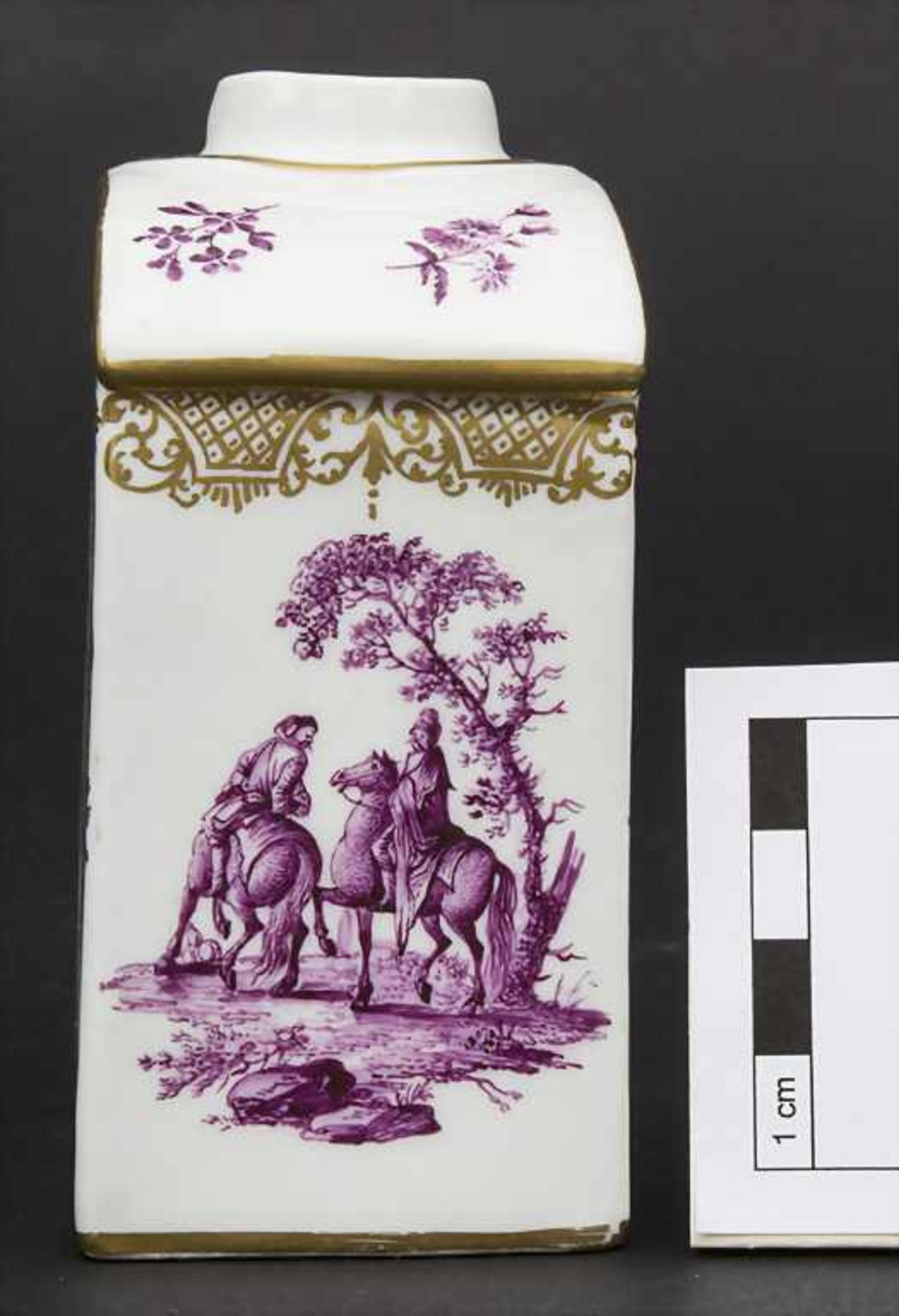 Teedose / A tea caddy, Meissen, um 1750 - Bild 6 aus 12