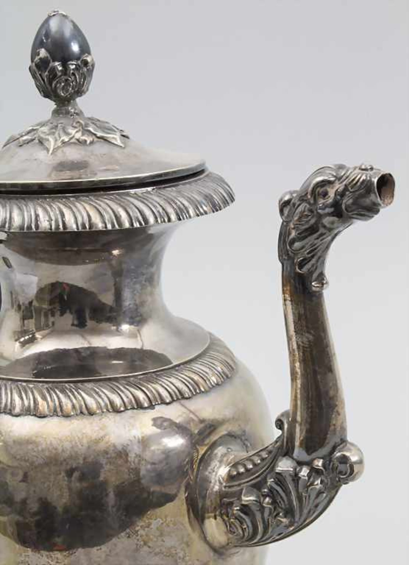 Kaffee Kanne / A silver coffee pot, Paris, um 1830 - Bild 8 aus 11
