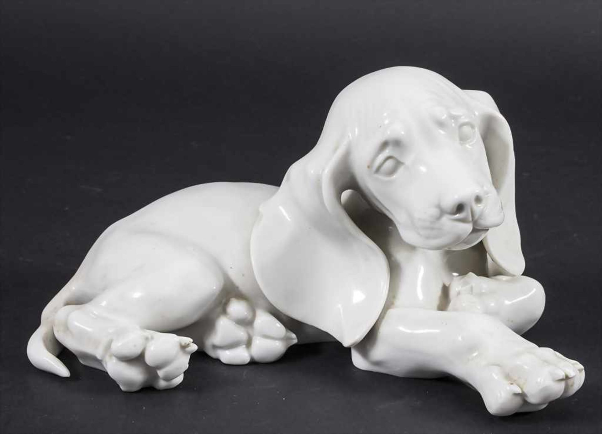 Liegender Cocker Spaniel Welpe / A reclining cocker spaniel puppy, Allach, 1936-45 - Bild 2 aus 5