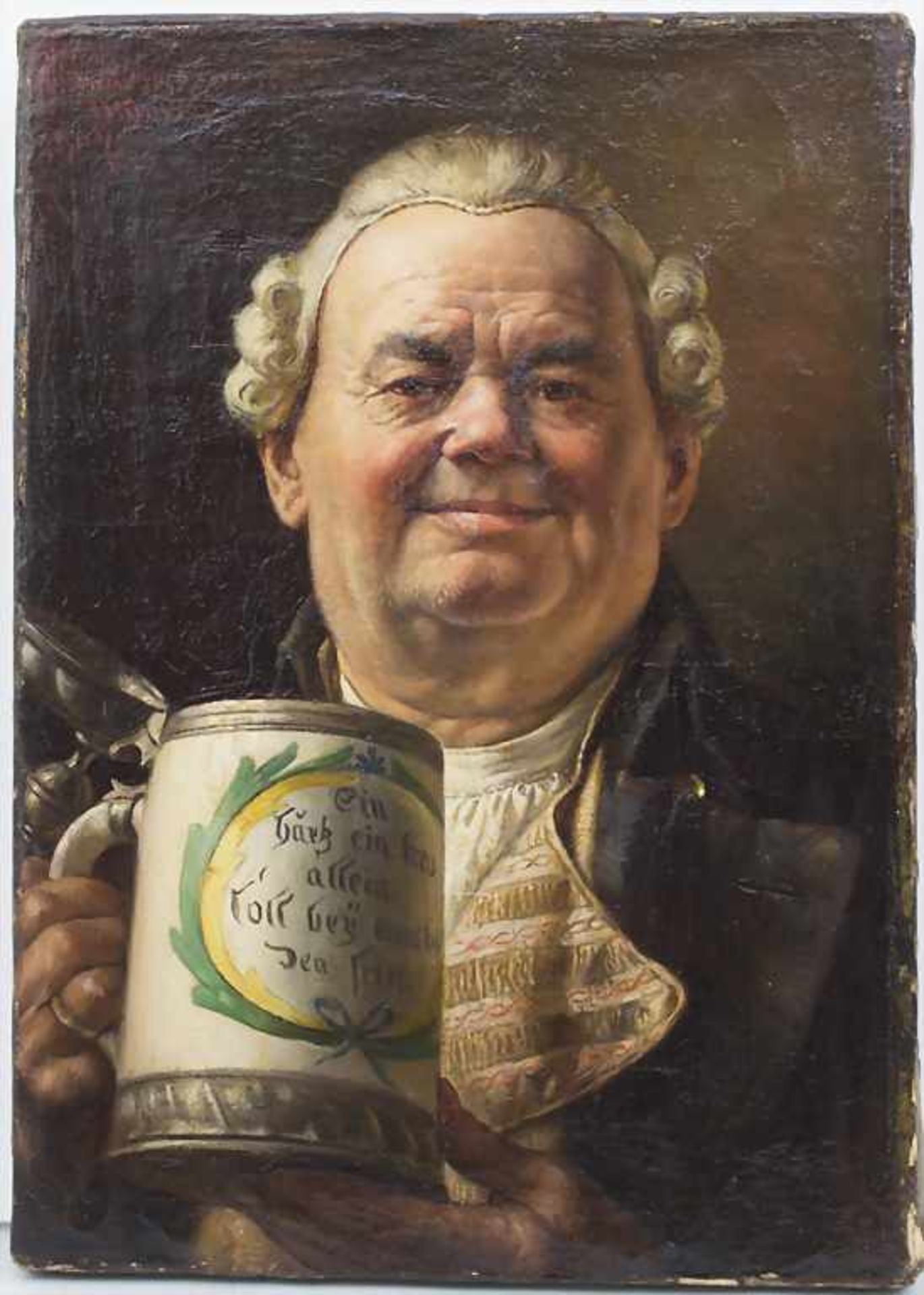 Conrad Beckmann (1846-1902), 'Biertrinkender Herr' / 'A beer drinking man'