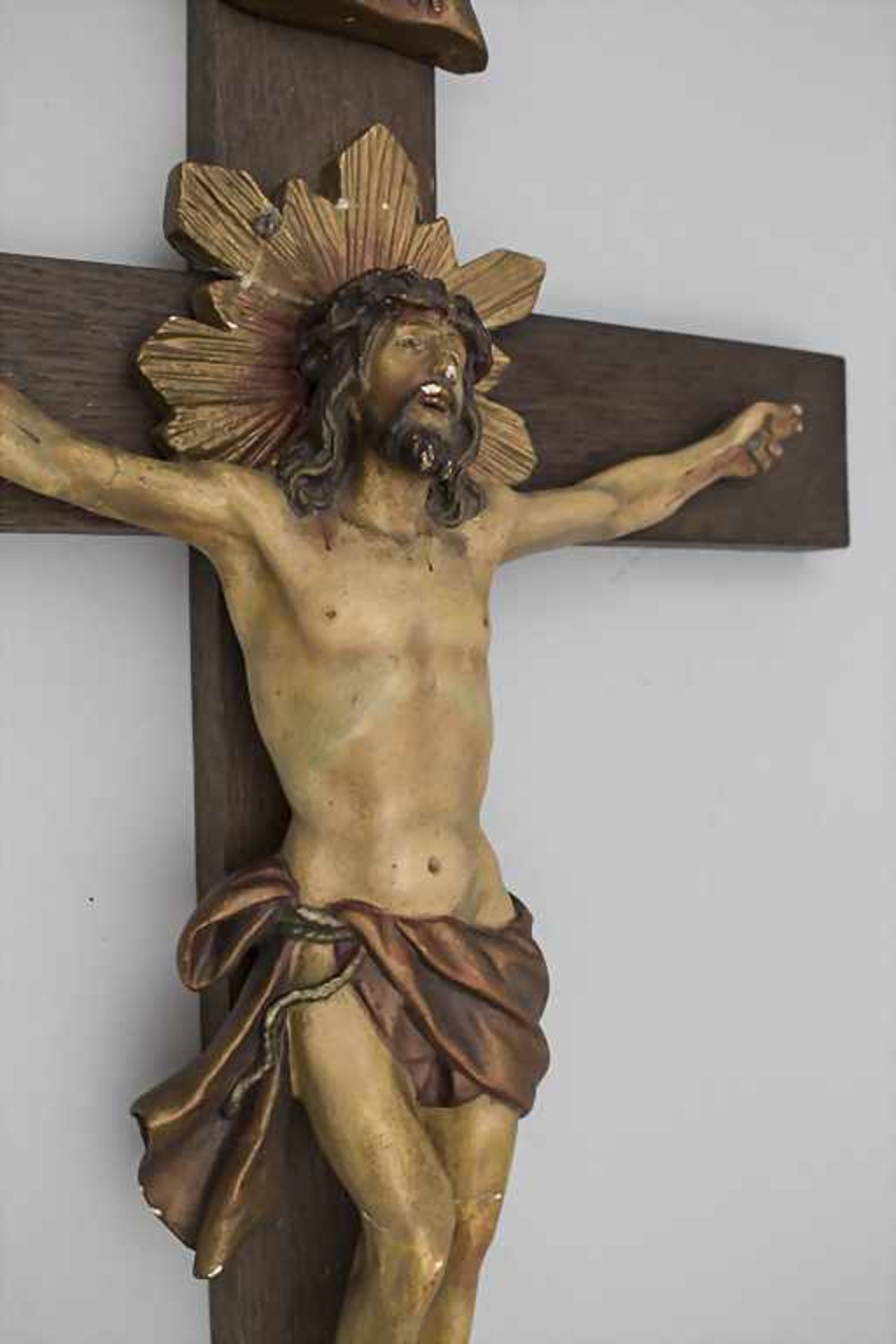 Kruzifix / A crucifix, deutsch, 1. Hälfte 20. Jh. - Image 2 of 2