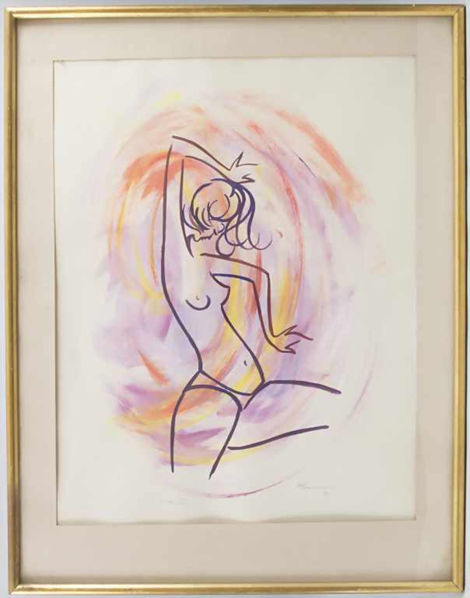 Zé Penicheiro (*1937), 3 Zeichnungen: 'Weibliche Akte' und 'Fischerin'/ 3 drawings 'female nudes' - Image 10 of 12
