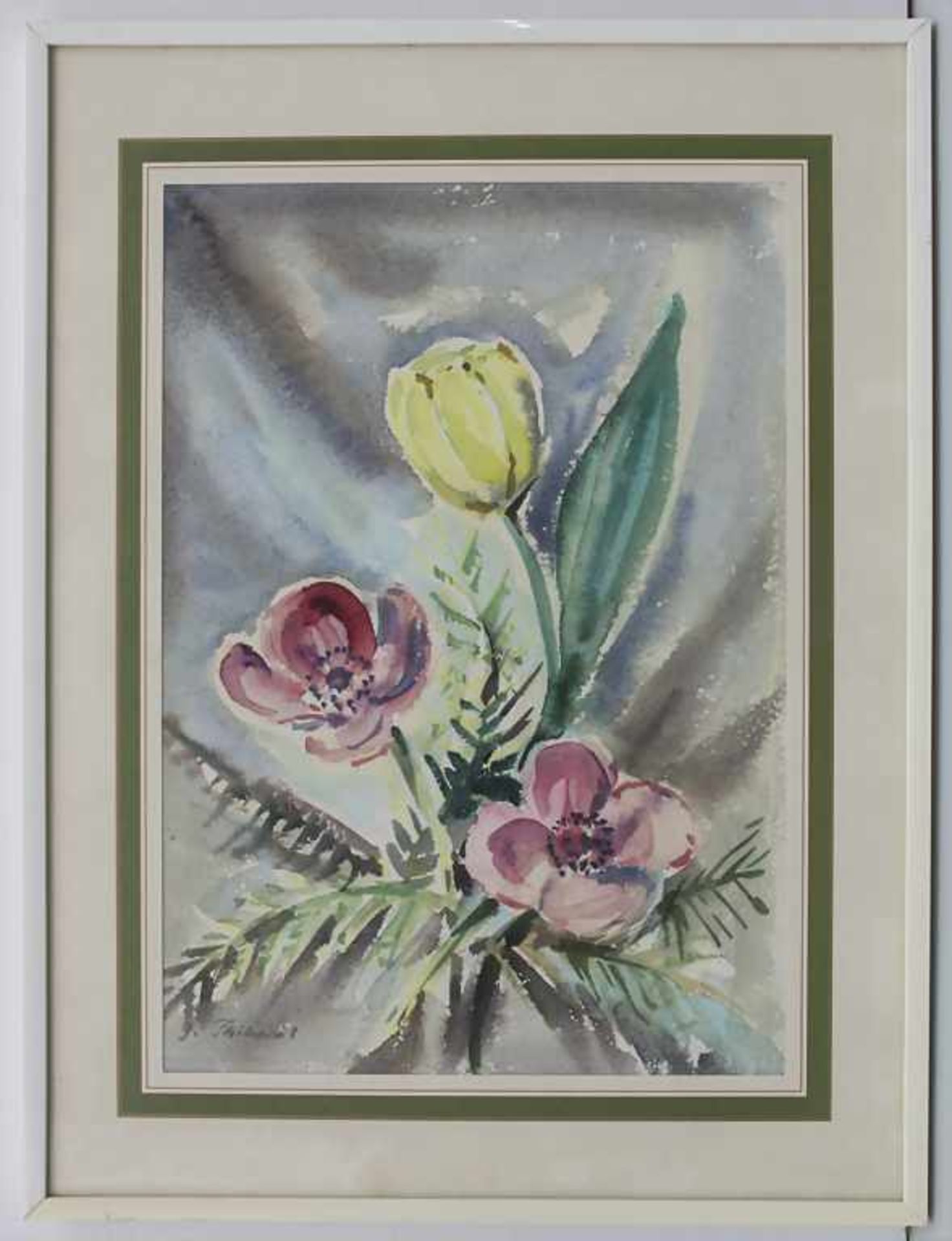 J. Thibaut (20. Jh.), 'Tulpen' / 'Tulips' - Image 2 of 3