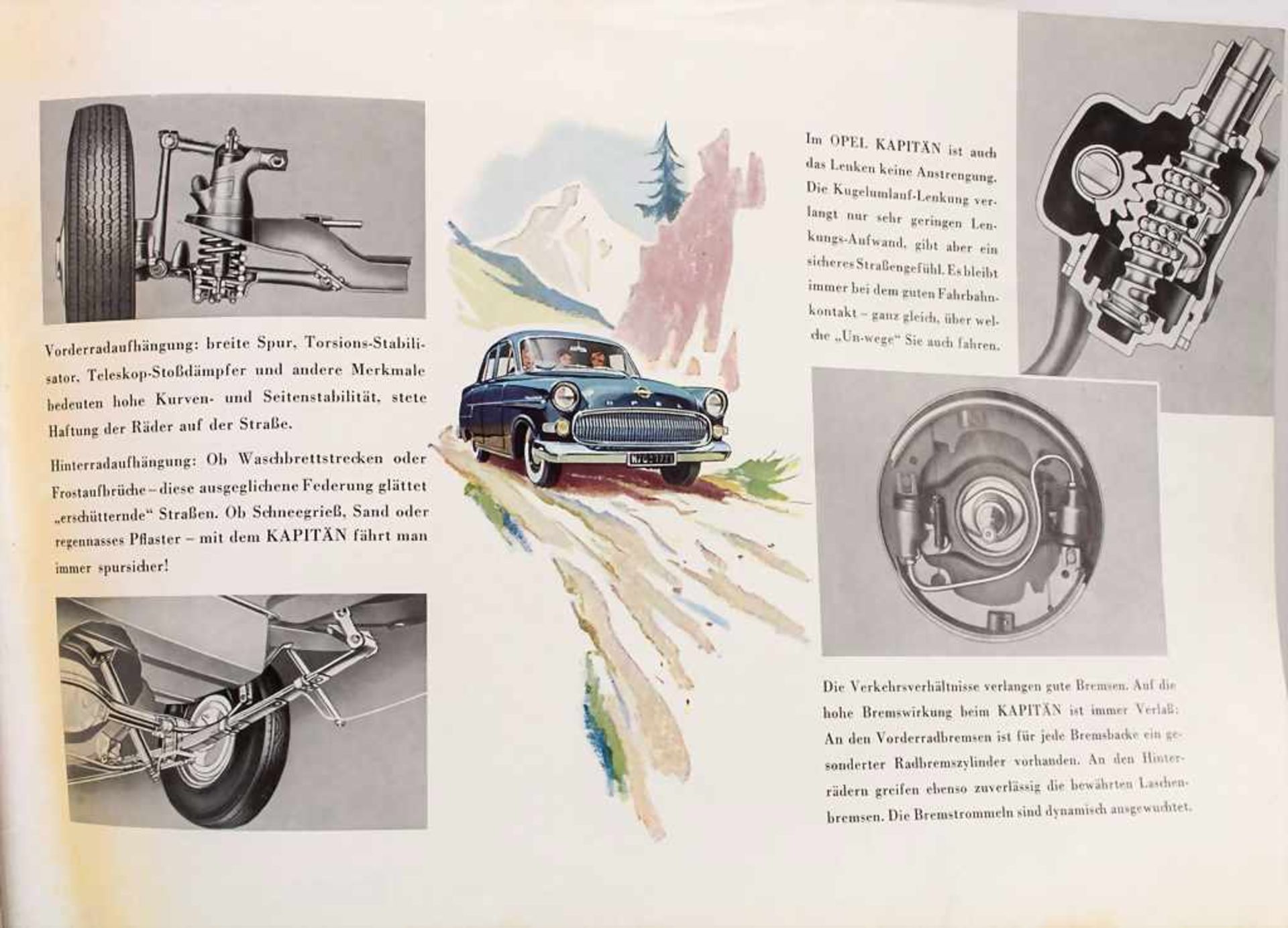 Verkaufsprospekt / A sales prospectus, Opel Kapitän, 1955 - Bild 6 aus 6