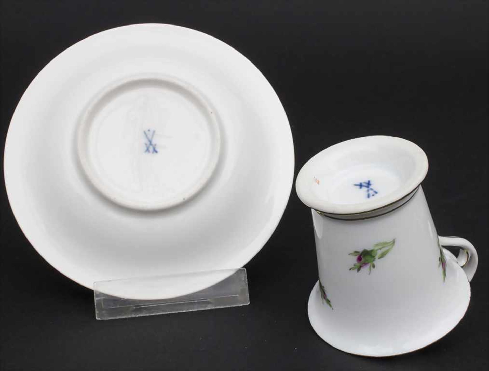 Konvolut Porzellane mit Rosendekor / A set of porcelain with roses, Meissen, 20. Jh. - Bild 7 aus 13
