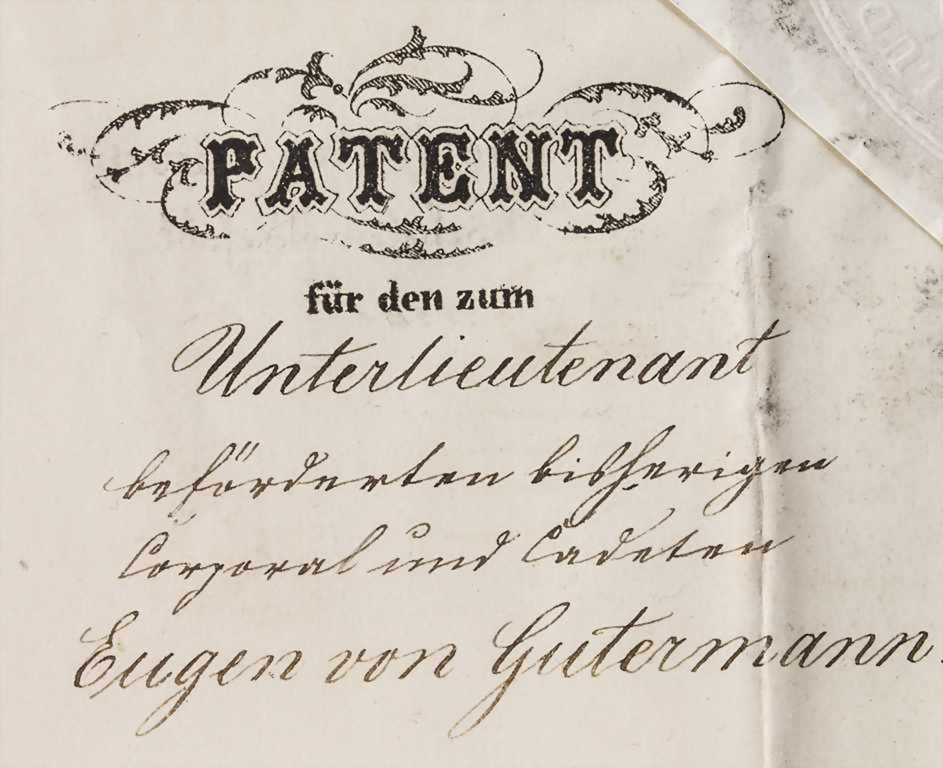 Urkunde mit Autograph 'König Ludwig II von Bayern' (Reg 1864-1886) / A certificate with autograph ' - Bild 3 aus 4