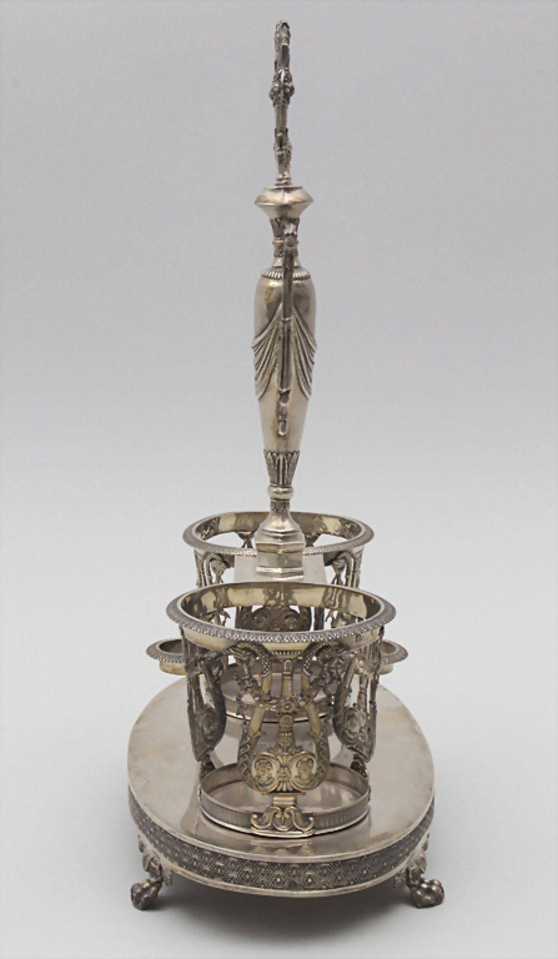 Empire Menage / An Empire silver cruet stand, Frankreich, 1819-1938 - Bild 2 aus 11