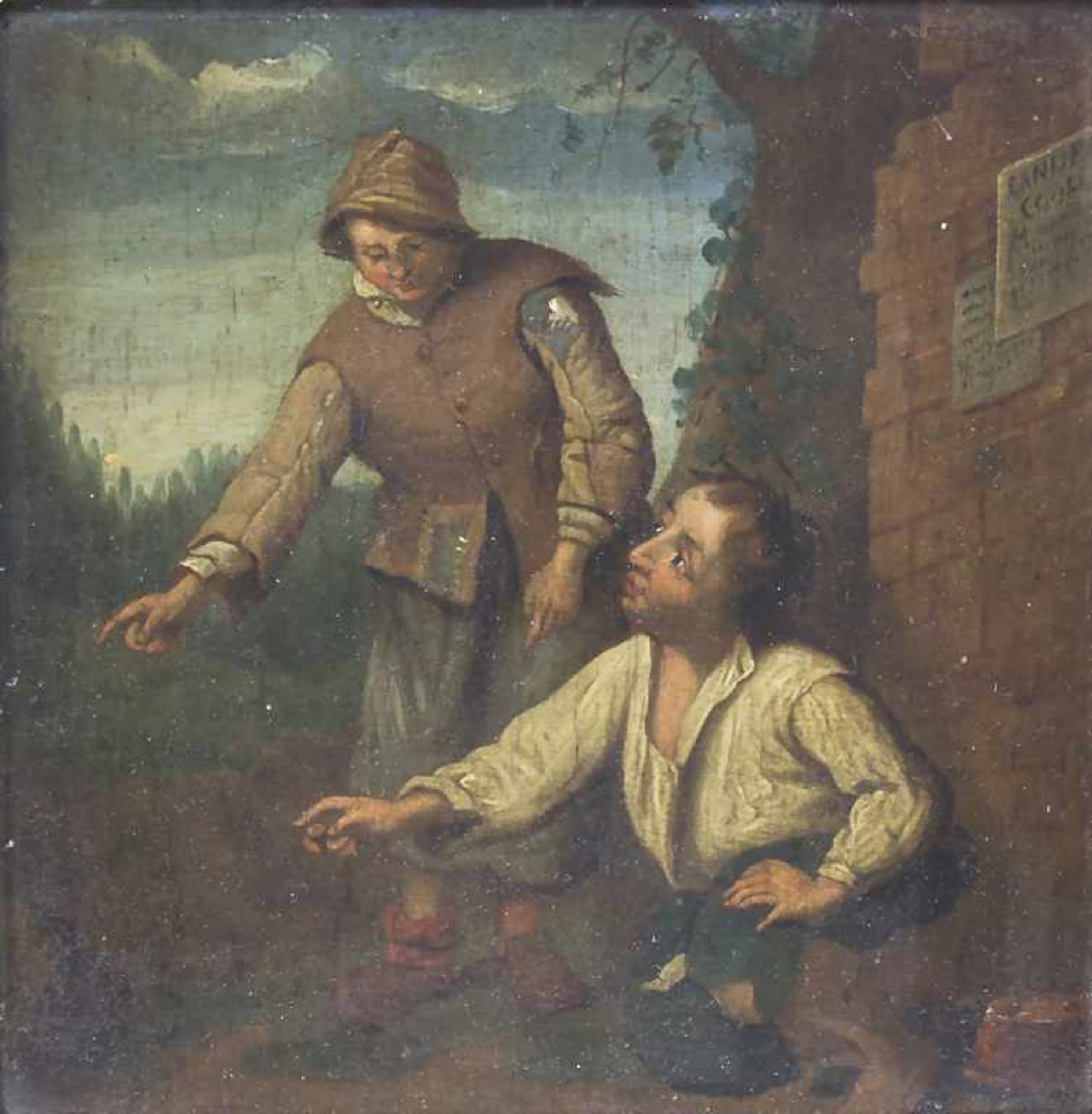 Künstler des 18. Jh., '2 Männer am Wegesrand' / '2 men by the wayside'