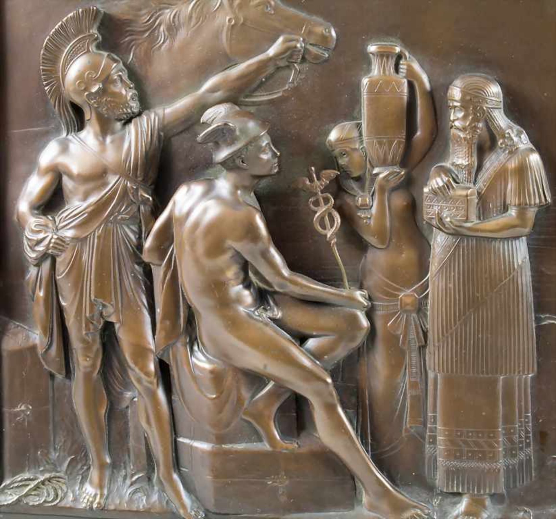 Anonymer Bildhauer, 'Bronzerelief' / 'A bronze relief', deutsch um 1900 - Image 3 of 8