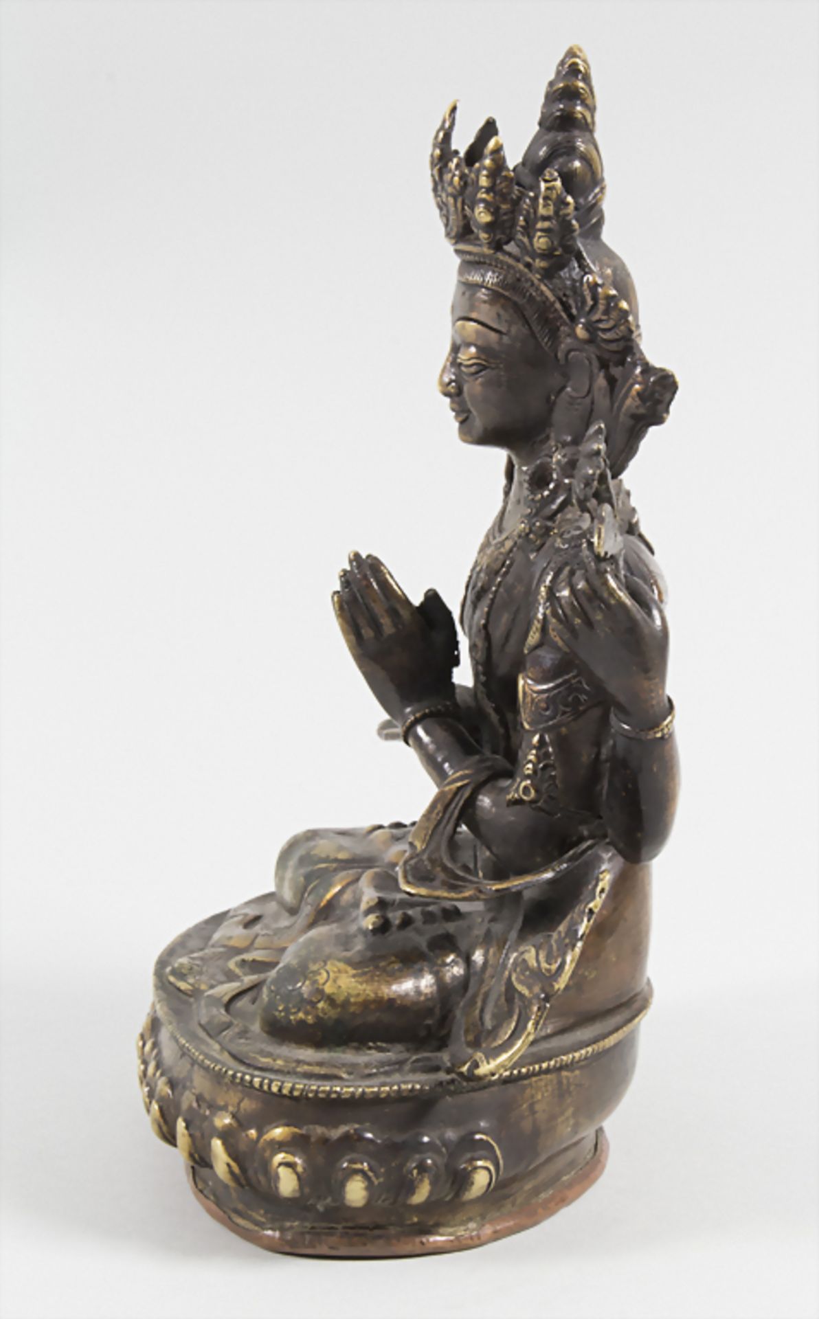 Buddha,'Avalokiteshvara', Tibet, 17./18. Jh. - Bild 6 aus 7