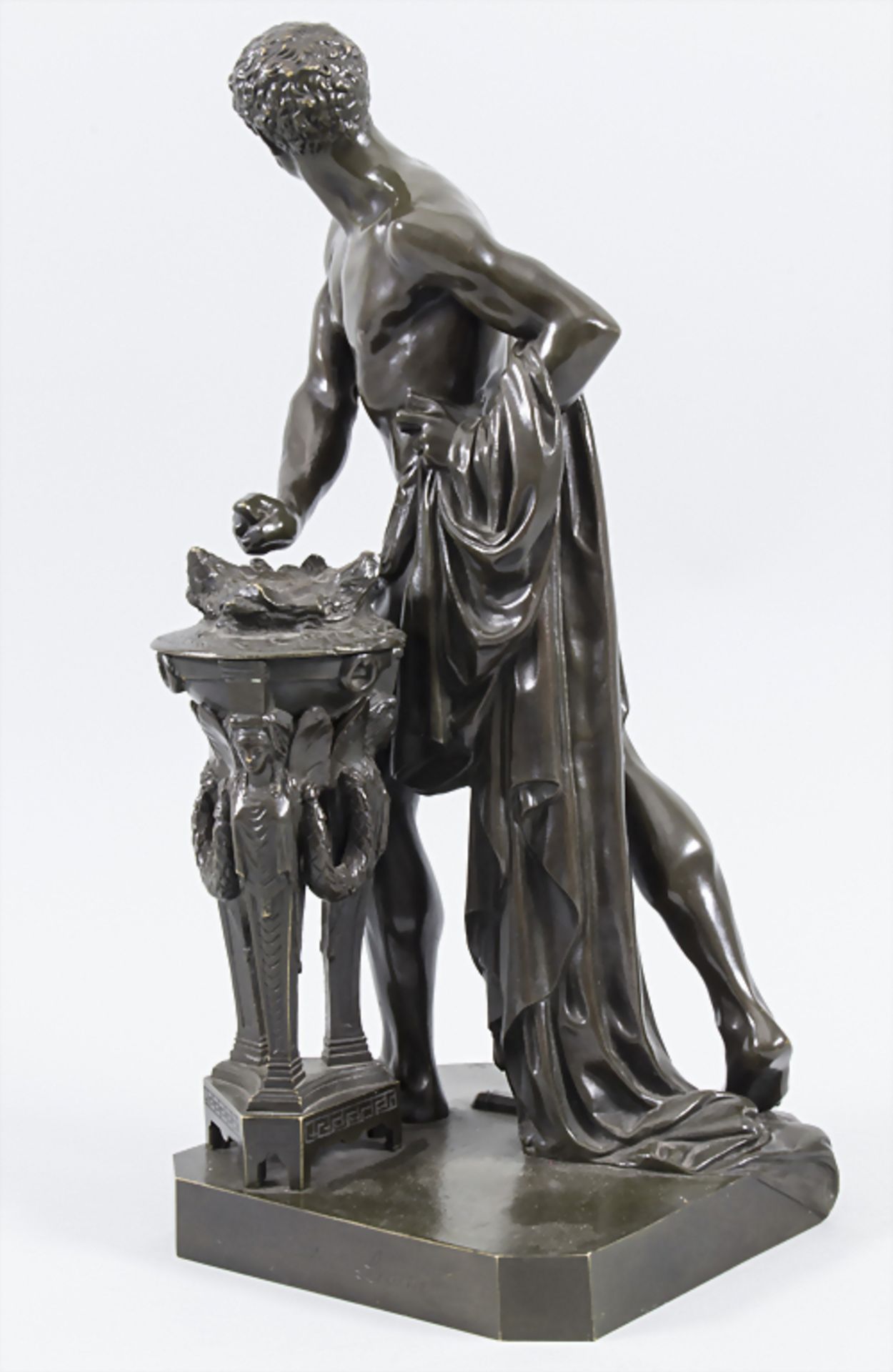 Bronzefigur 'Allegorie des Feuers' / A bronze figure 'The allegory of the fire', Frankreich um - Bild 5 aus 8