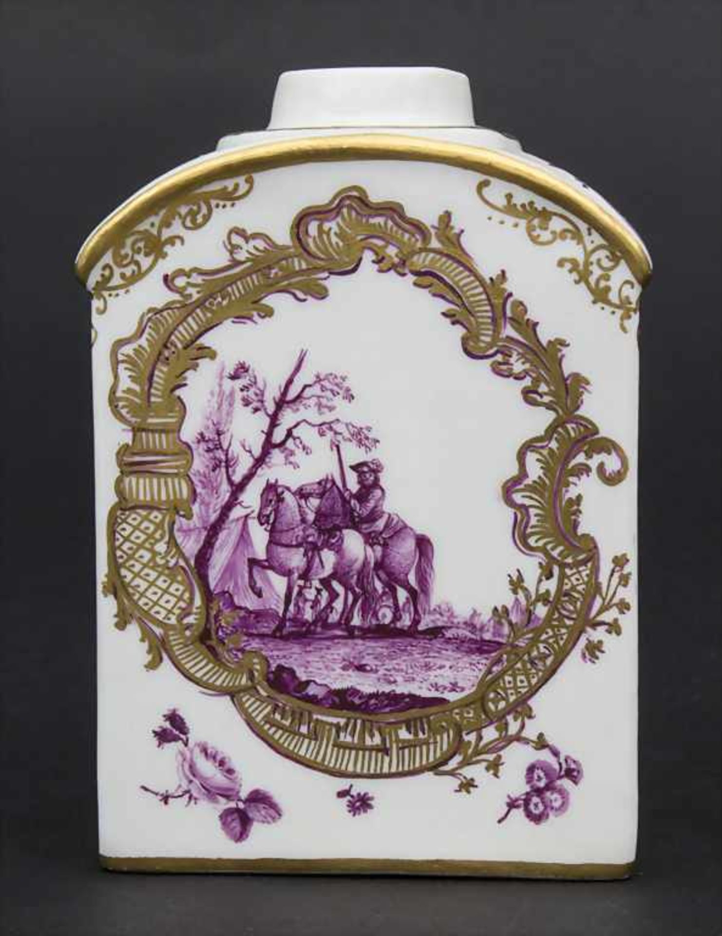 Teedose / A tea caddy, Meissen, um 1750 - Bild 5 aus 12