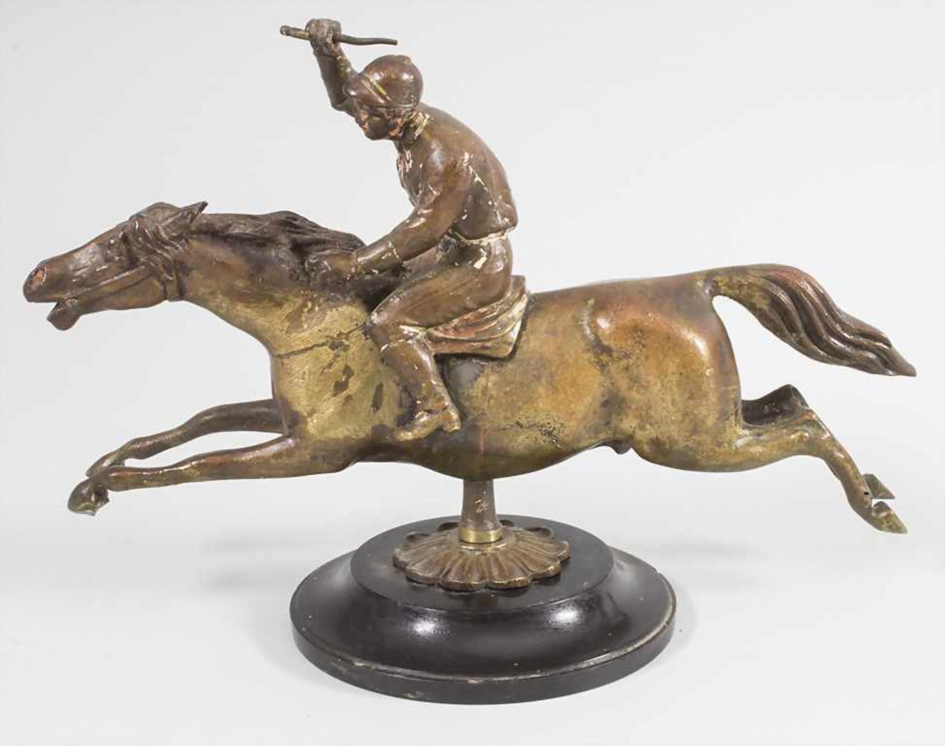 Bronzefigur 'Jockey' / A bronze figure 'Jockey', um 1900