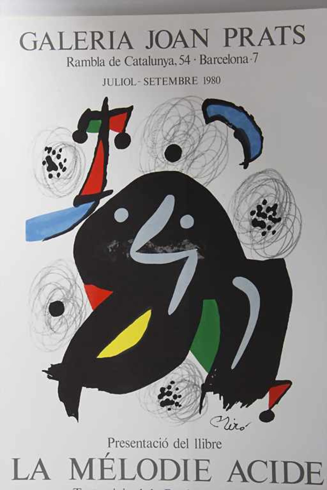 Joan Miro (1893-1983), Ausstellungsplakat 'La Mélodie Acide' / An exhibition poster 'La Mélodie - Bild 2 aus 3