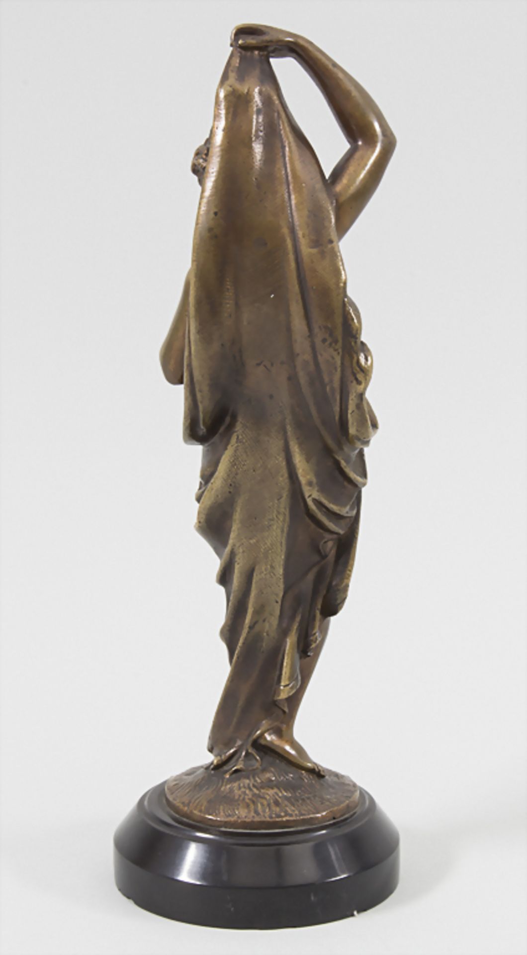 Bronzeskulptur 'Schleiertänzerin' / A bronze figure 'Female veil dancer', Frankreich, um - Image 5 of 7