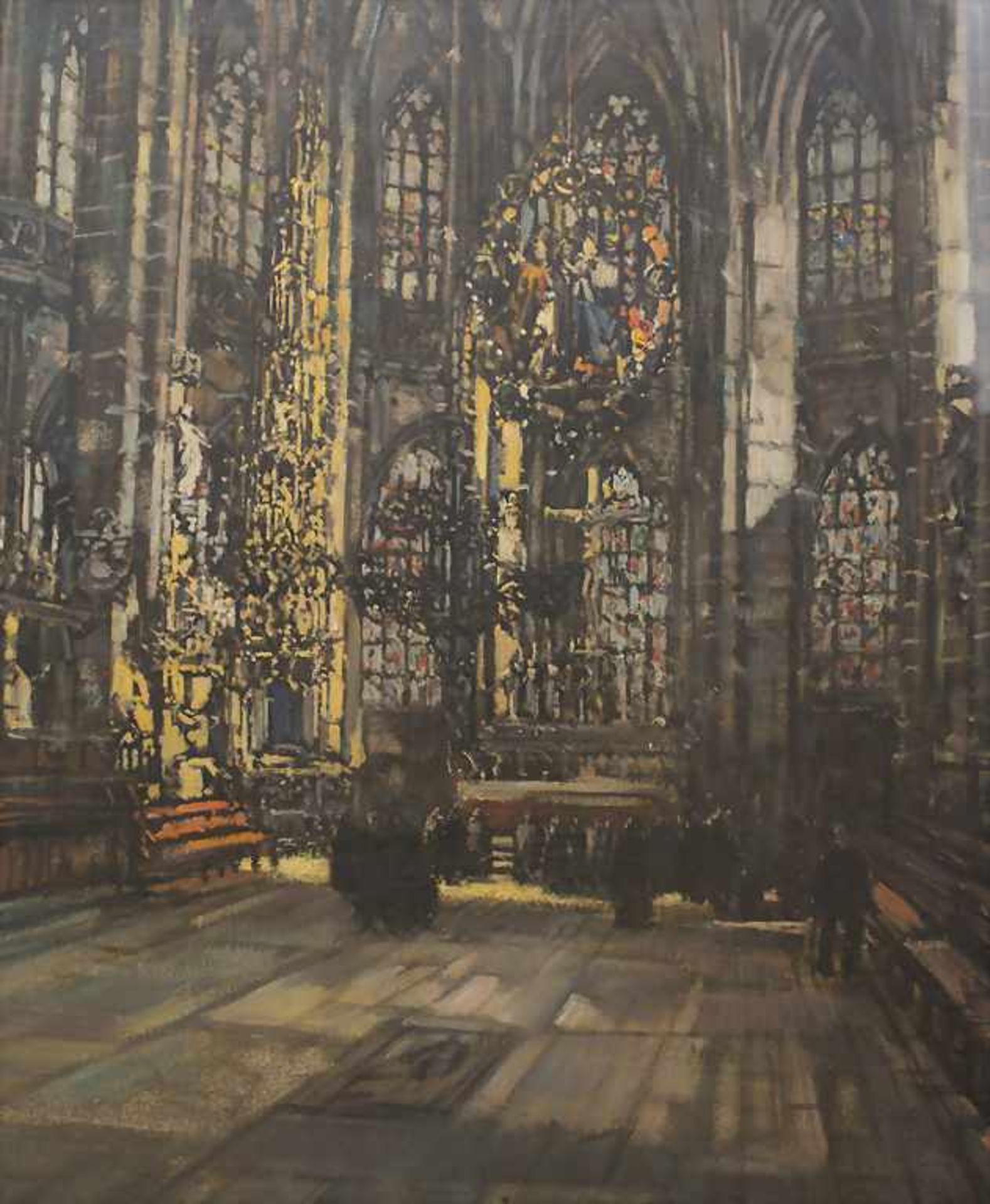 Otto Hamel (1866-1950), 'Innenansicht der St. Lorenzkirche in Nürnberg' / 'An interior view of St.