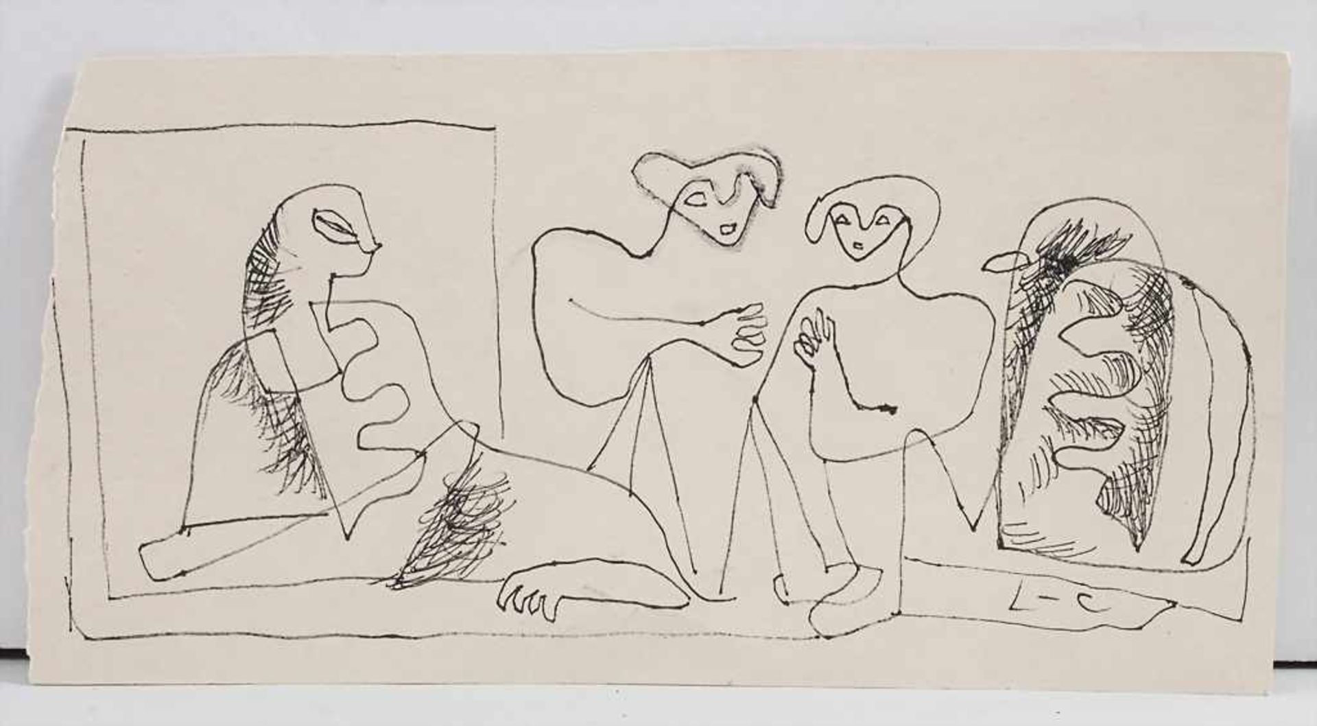 Le Corbusier (1887-1965) (Zuschreibung / Attributed), 'Figurengruppe' / 'A figural group' - Image 3 of 3