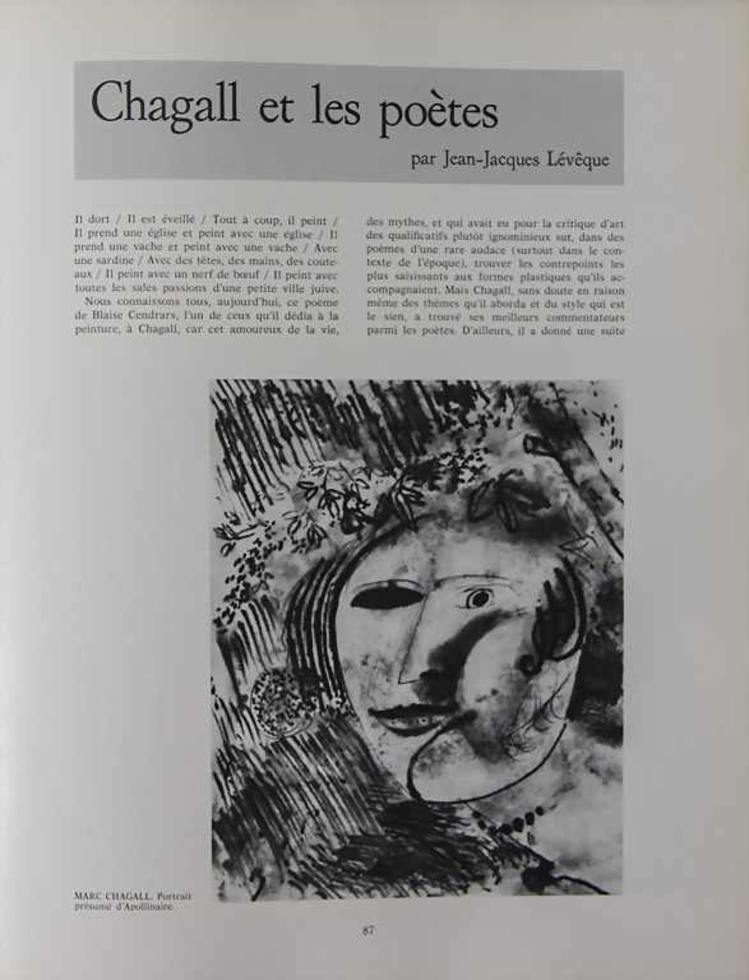 Hommage à Marc Chagall-Numéro special de XX siecle - Image 3 of 3