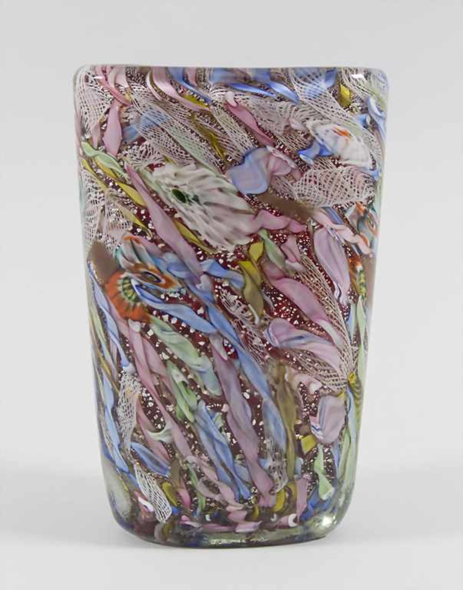 Glasziervase, wohl 'Eldorado' / A decorative vase, prob. 'Eldorado', Aureliano Toso, Entw. Dino - Image 2 of 6